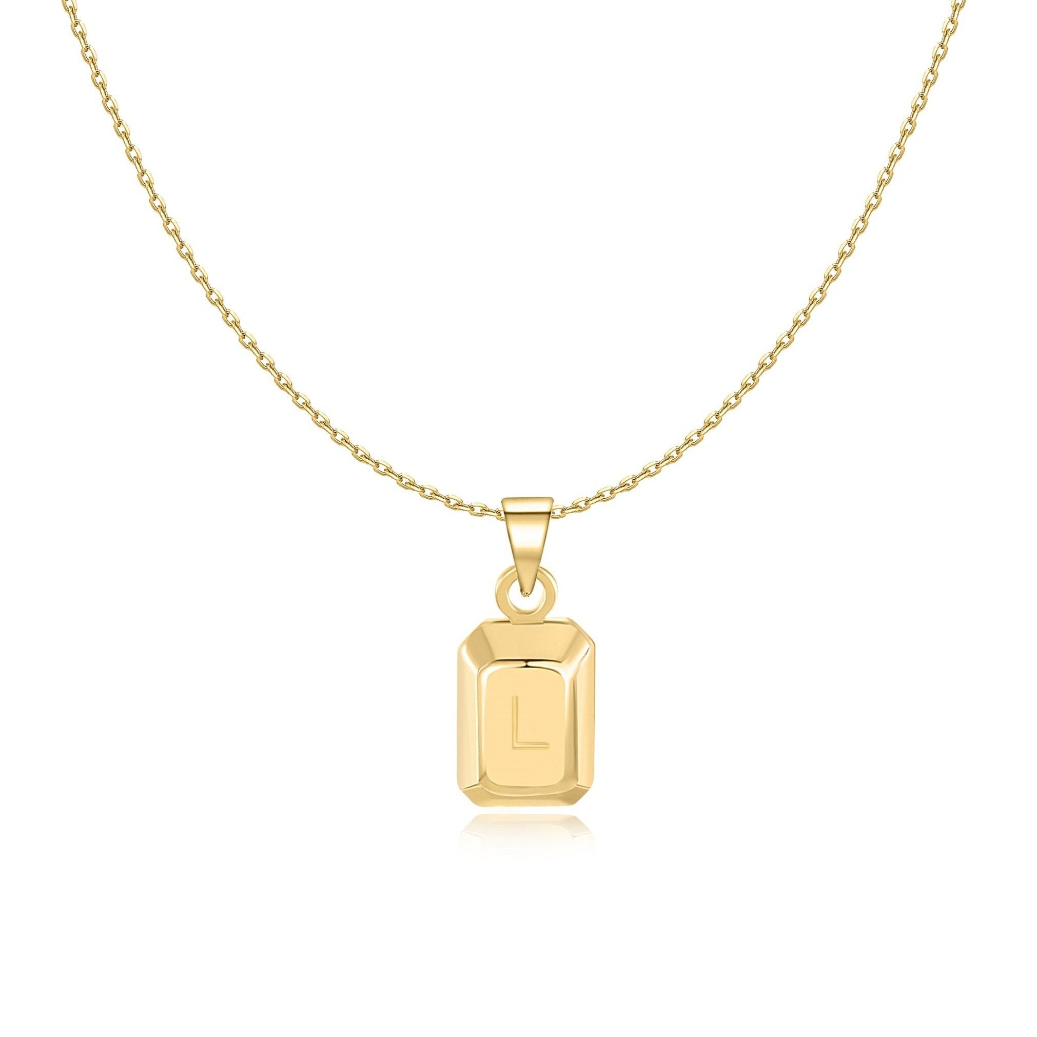 Collier "Lingot Initiale" - LaMaisonDesBijoux