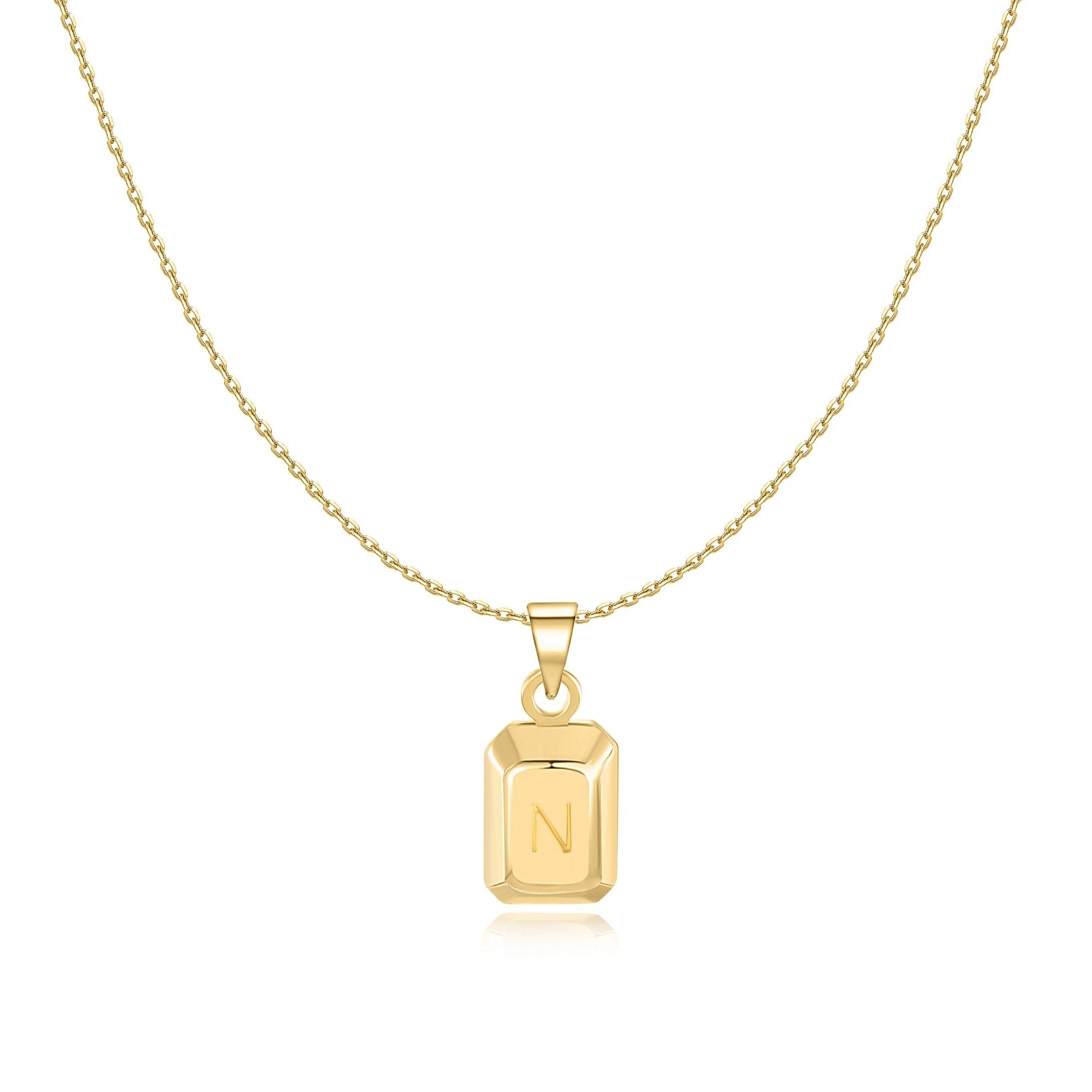 Collier "Lingot Initiale" - LaMaisonDesBijoux
