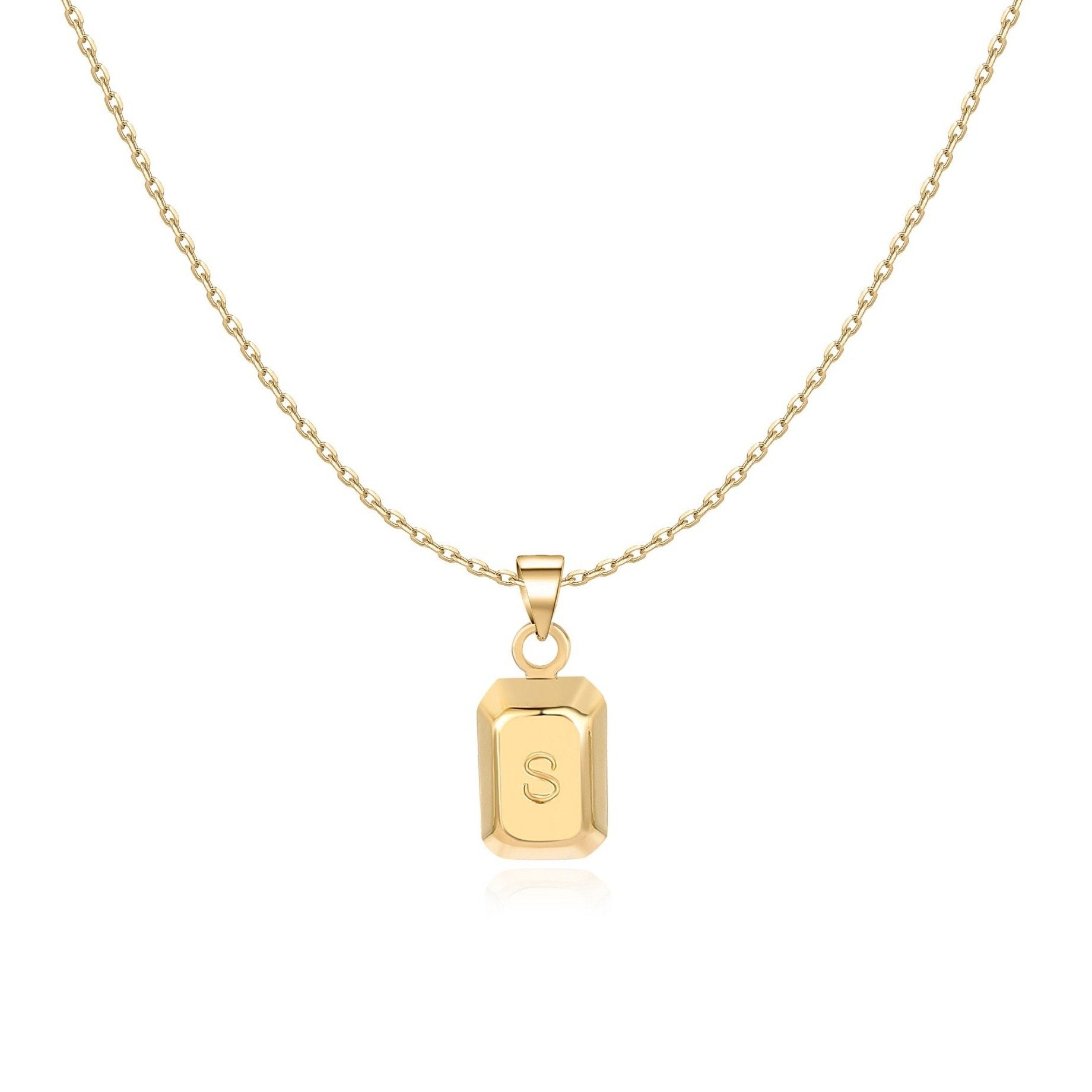 Collier "Lingot Initiale" - LaMaisonDesBijoux
