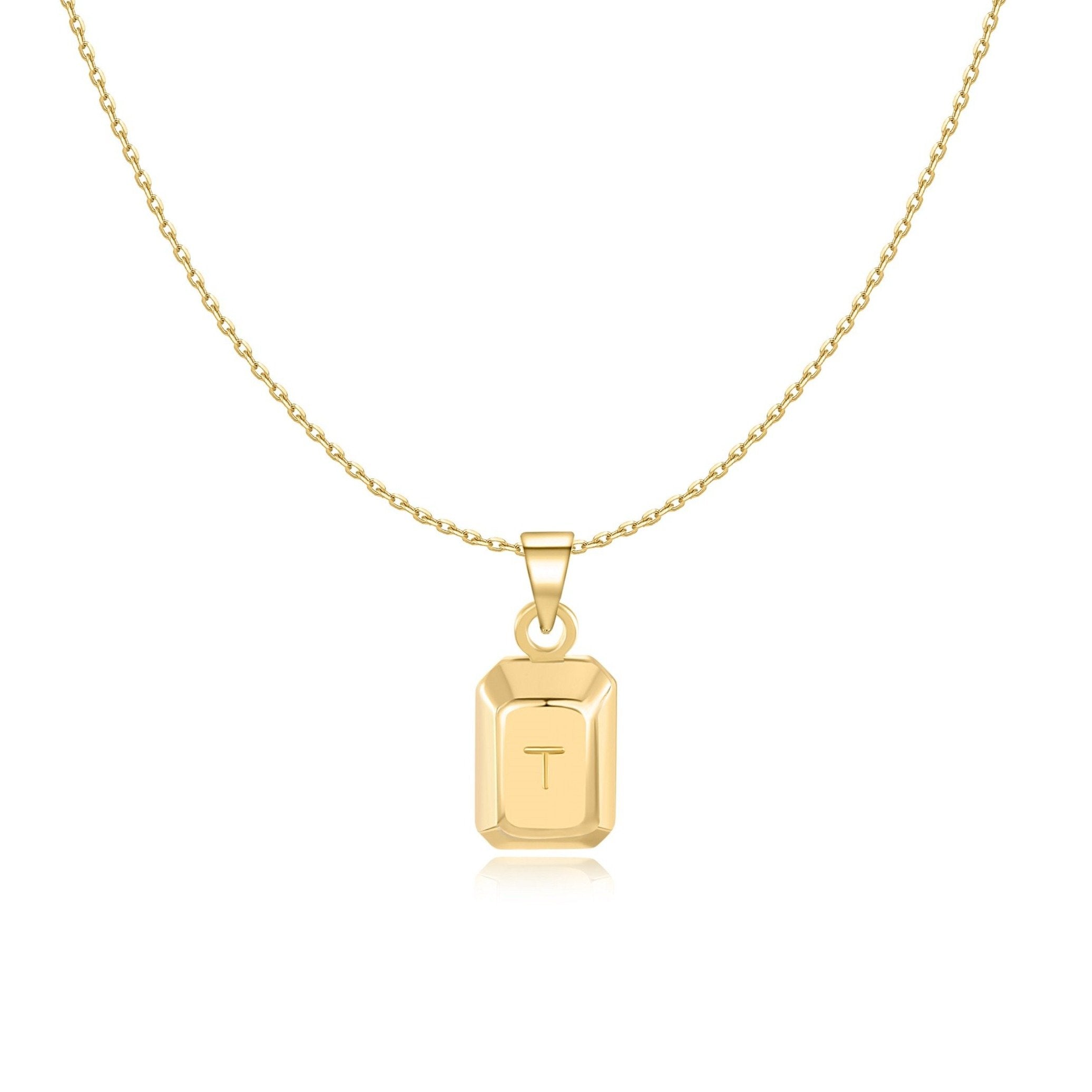 Collier "Lingot Initiale" - LaMaisonDesBijoux