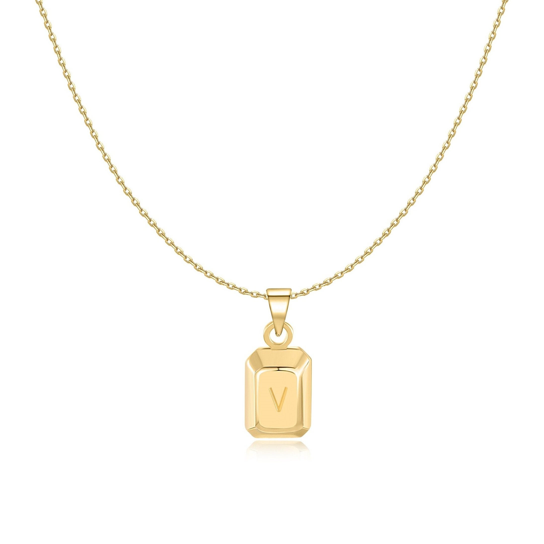 Collier "Lingot Initiale" - LaMaisonDesBijoux
