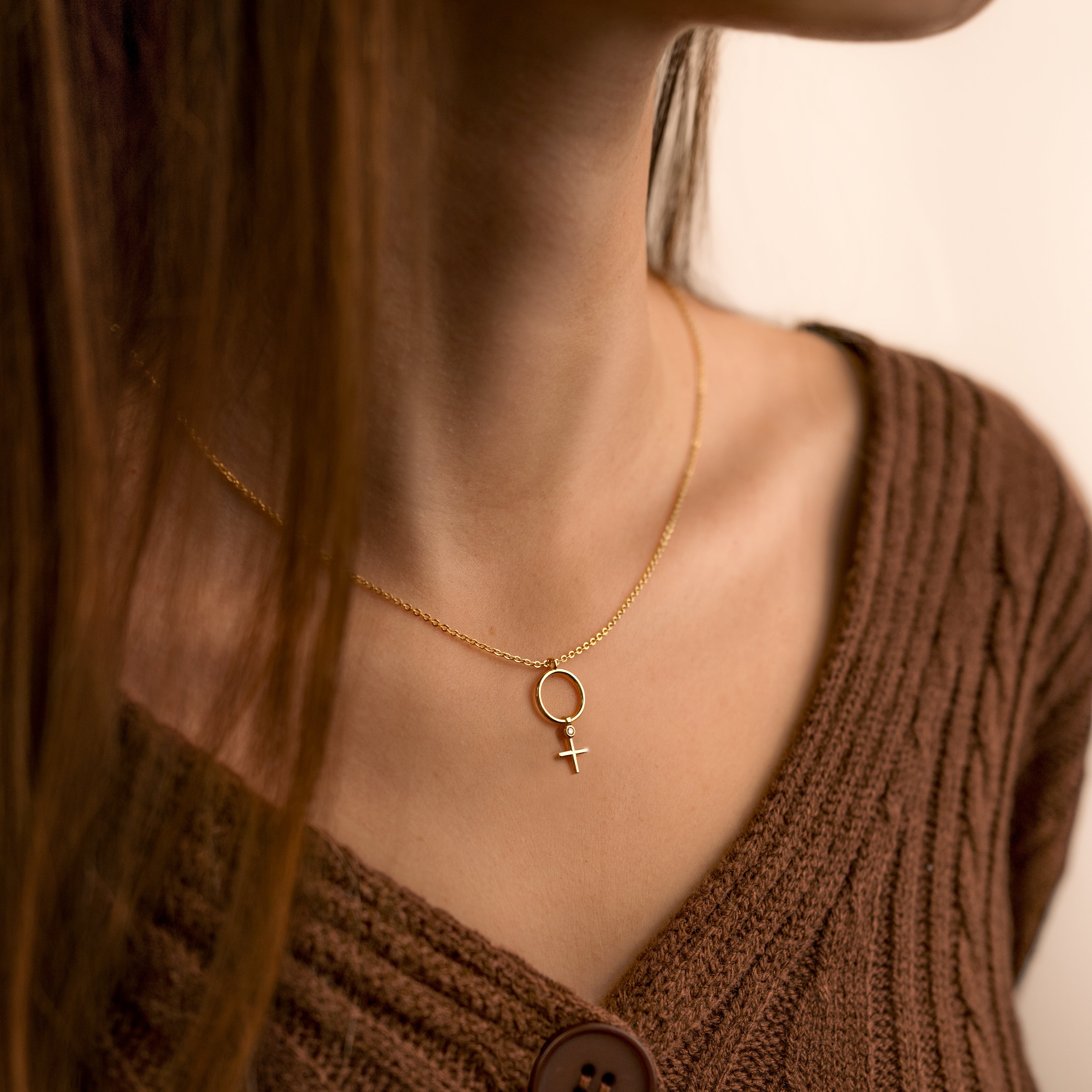Collier "Cercle et Croix" - LaMaisonDesBijoux