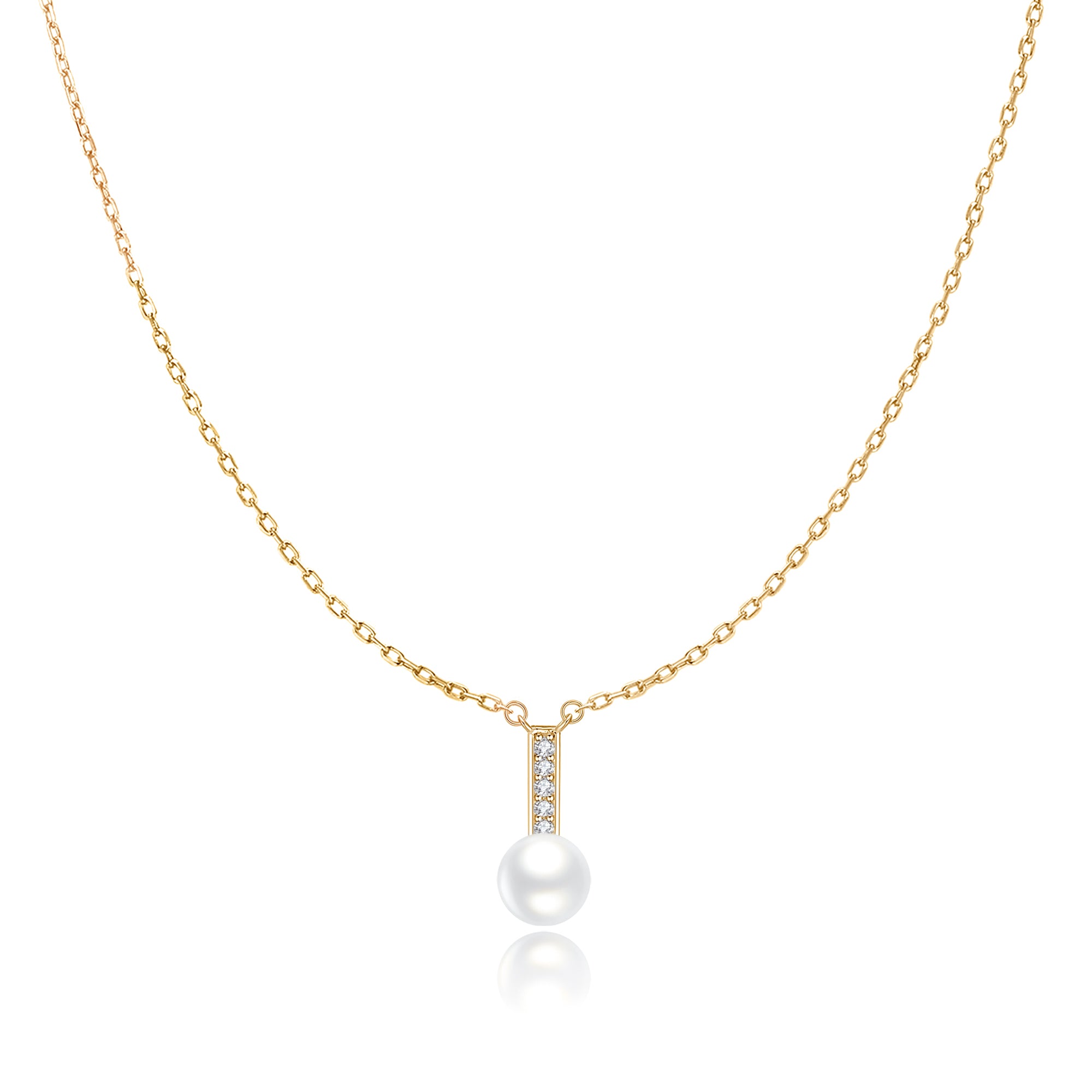 Collier "Perles et Brillants" - LaMaisonDesBijoux