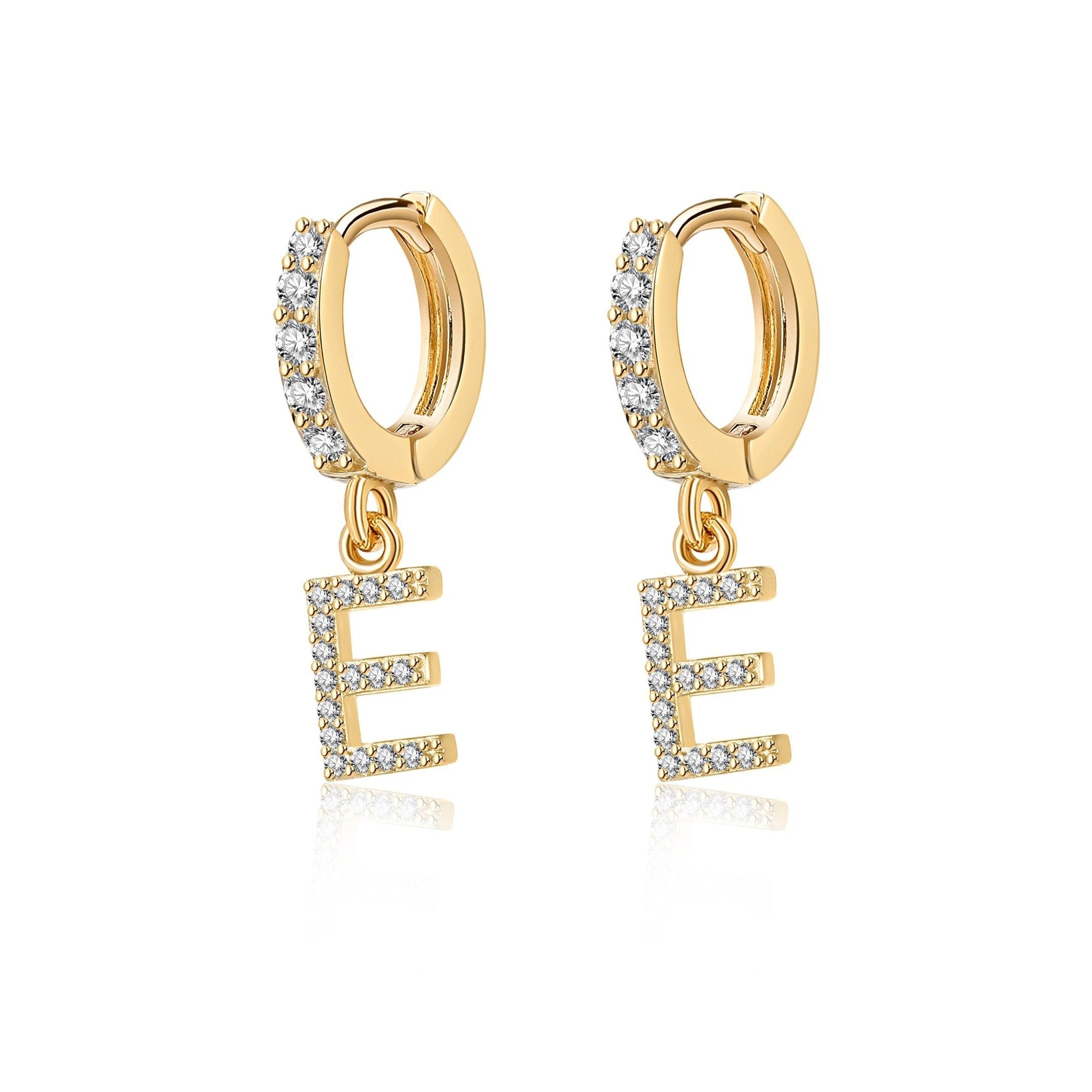 Boucles "Initiale Hoops" - LaMaisonDesBijoux