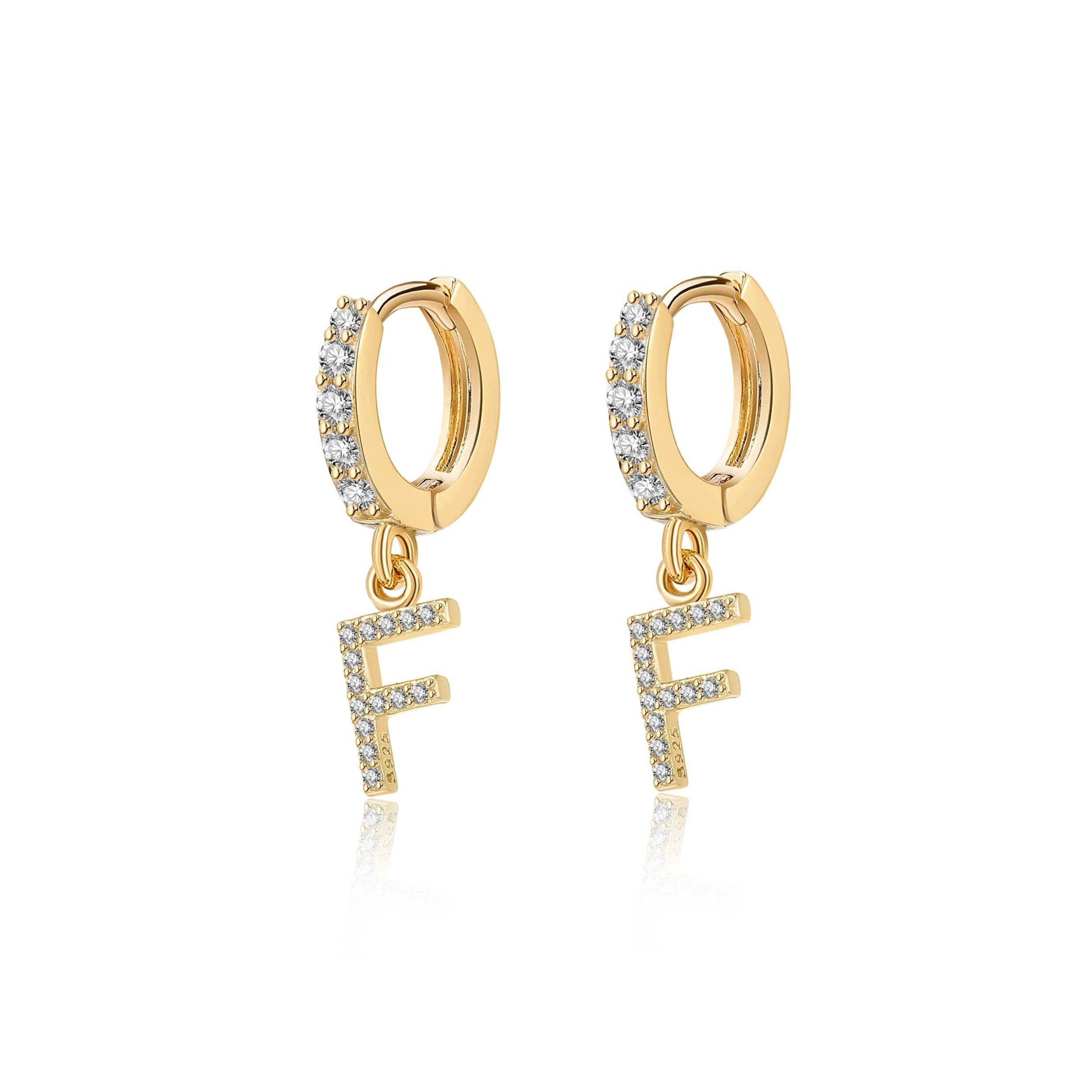 Boucles "Initiale Hoops" - LaMaisonDesBijoux