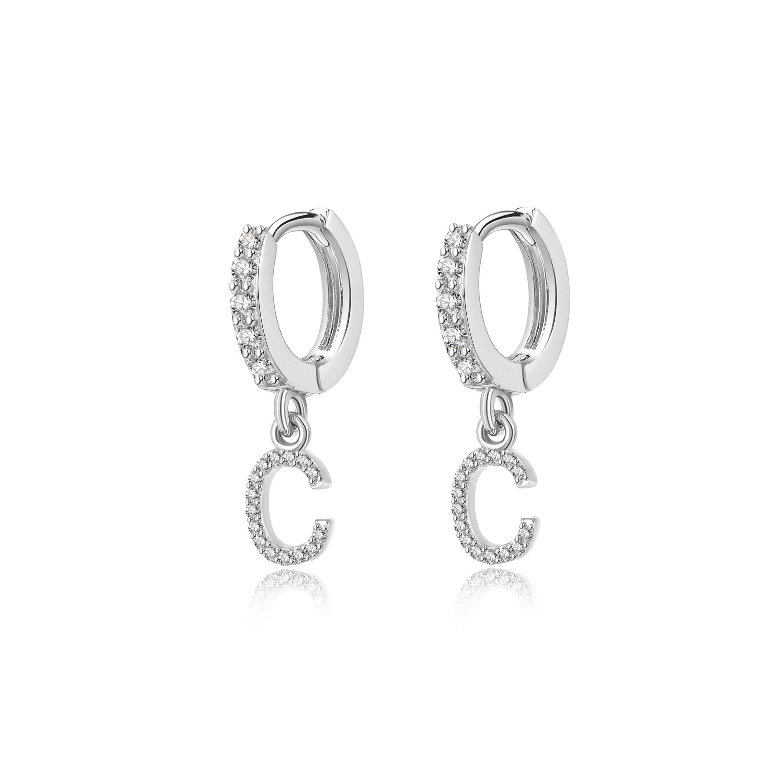 Boucles "Initiale Hoops" - LaMaisonDesBijoux