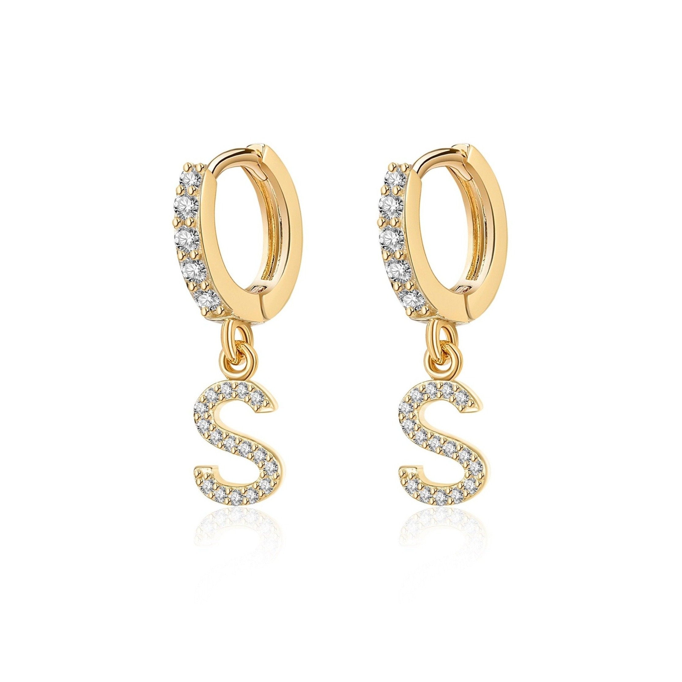 Boucles "Initiale Hoops" - LaMaisonDesBijoux