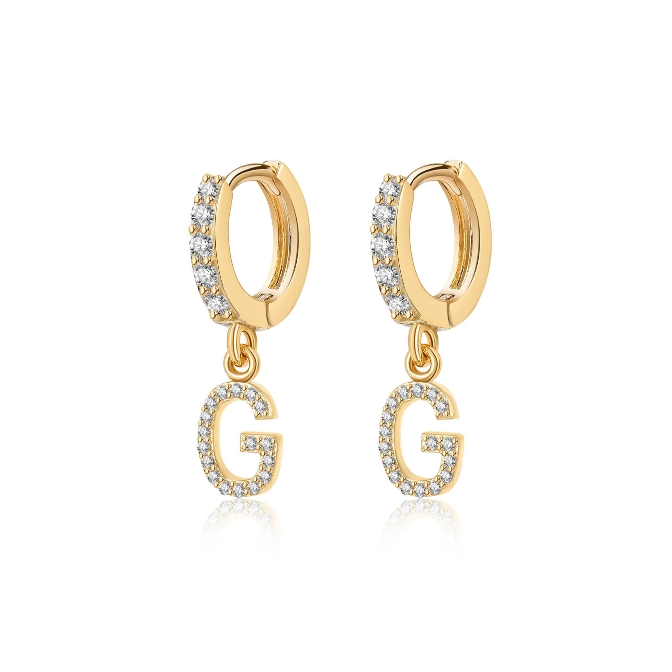 Boucles "Initiale Hoops" - LaMaisonDesBijoux