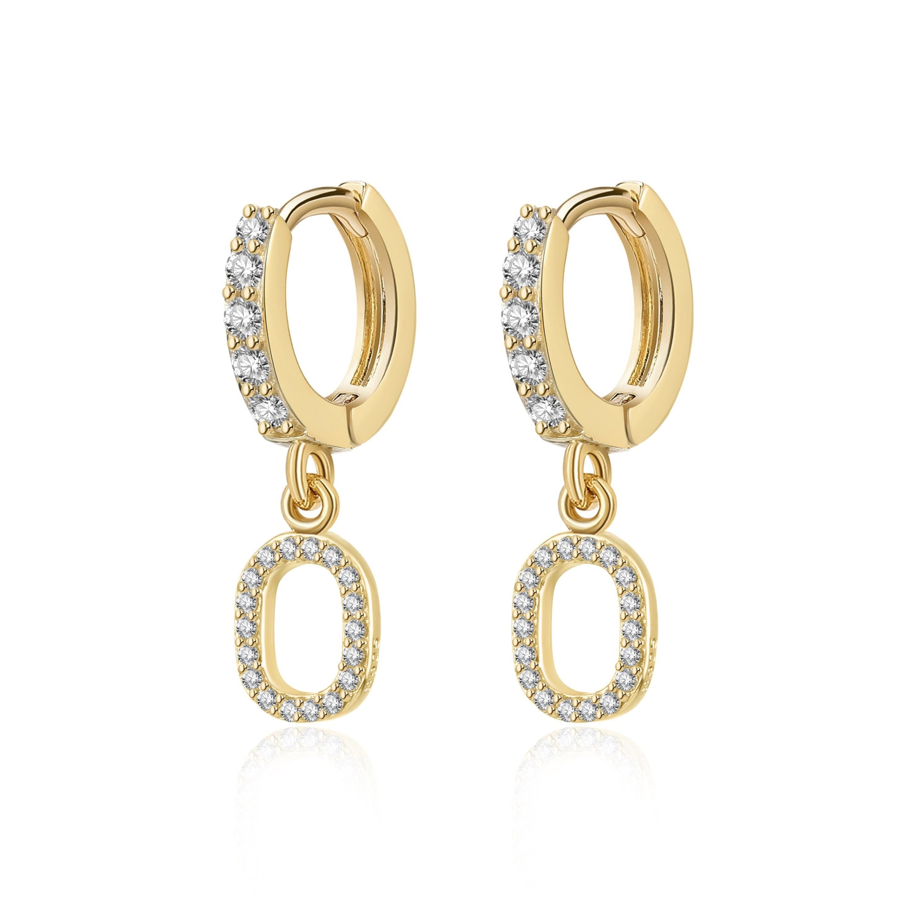 Boucles "Initiale Hoops" - LaMaisonDesBijoux