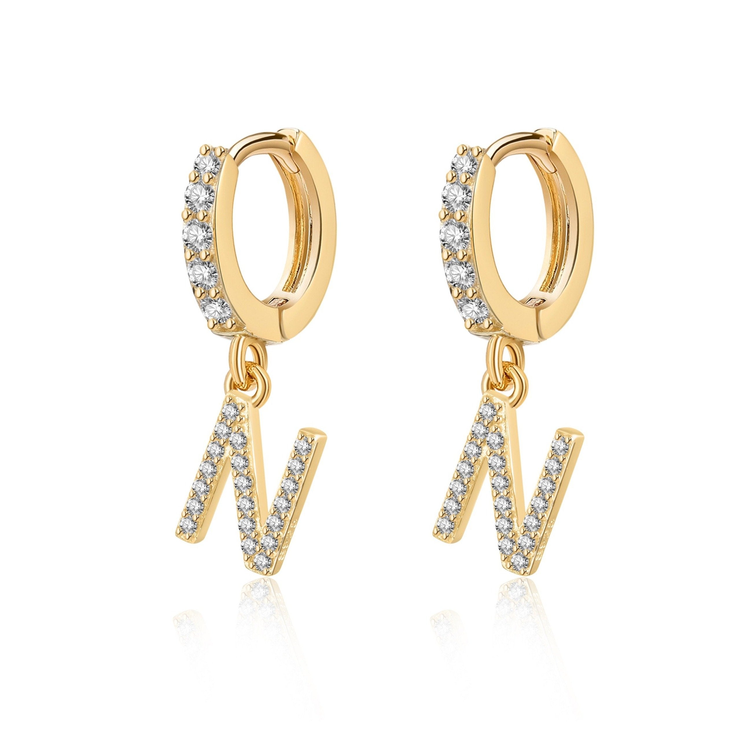 Boucles "Initiale Hoops" - LaMaisonDesBijoux
