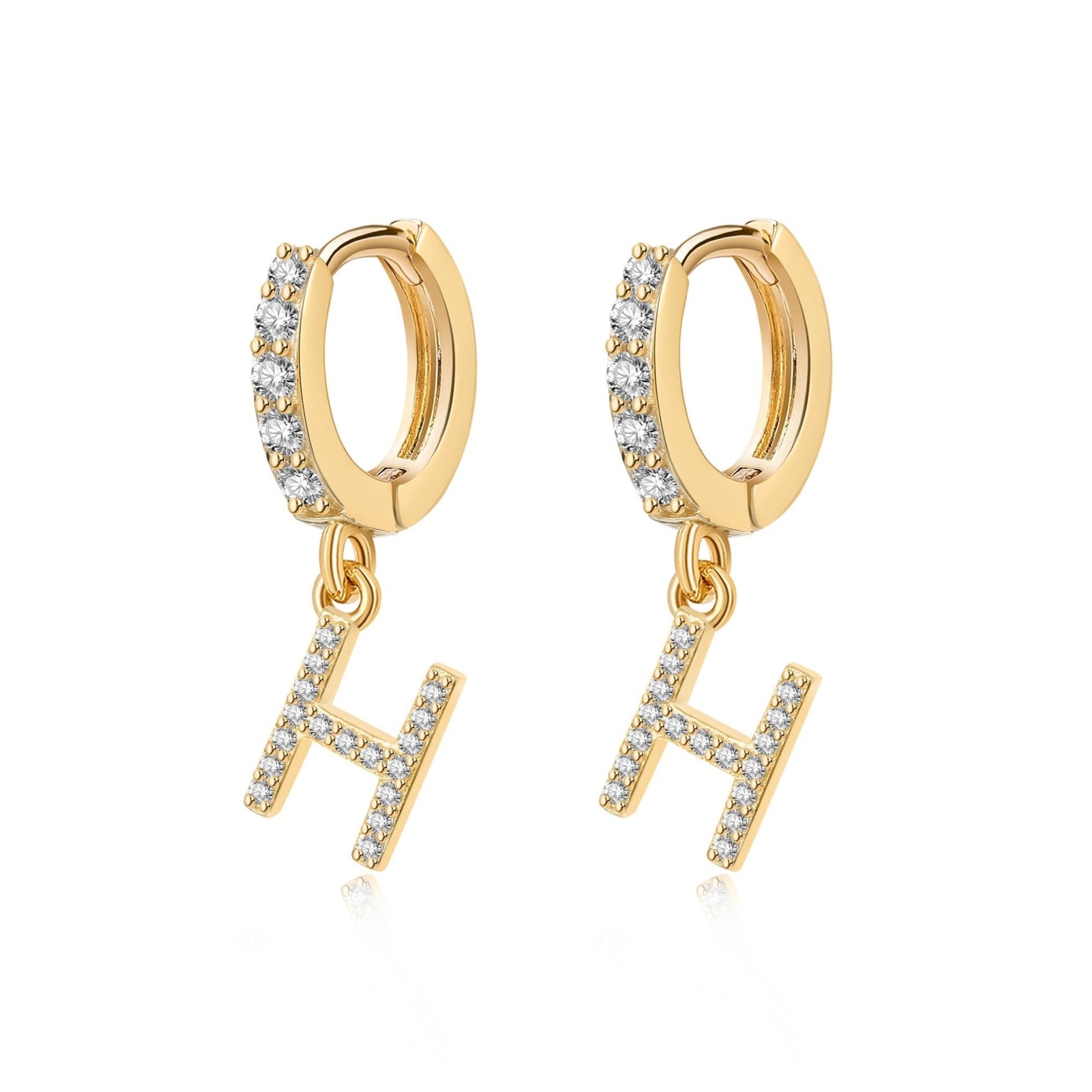 Boucles "Initiale Hoops" - LaMaisonDesBijoux