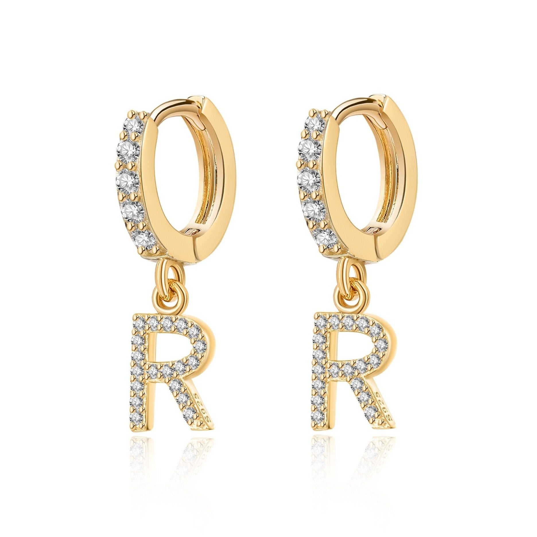 Boucles "Initiale Hoops" - LaMaisonDesBijoux