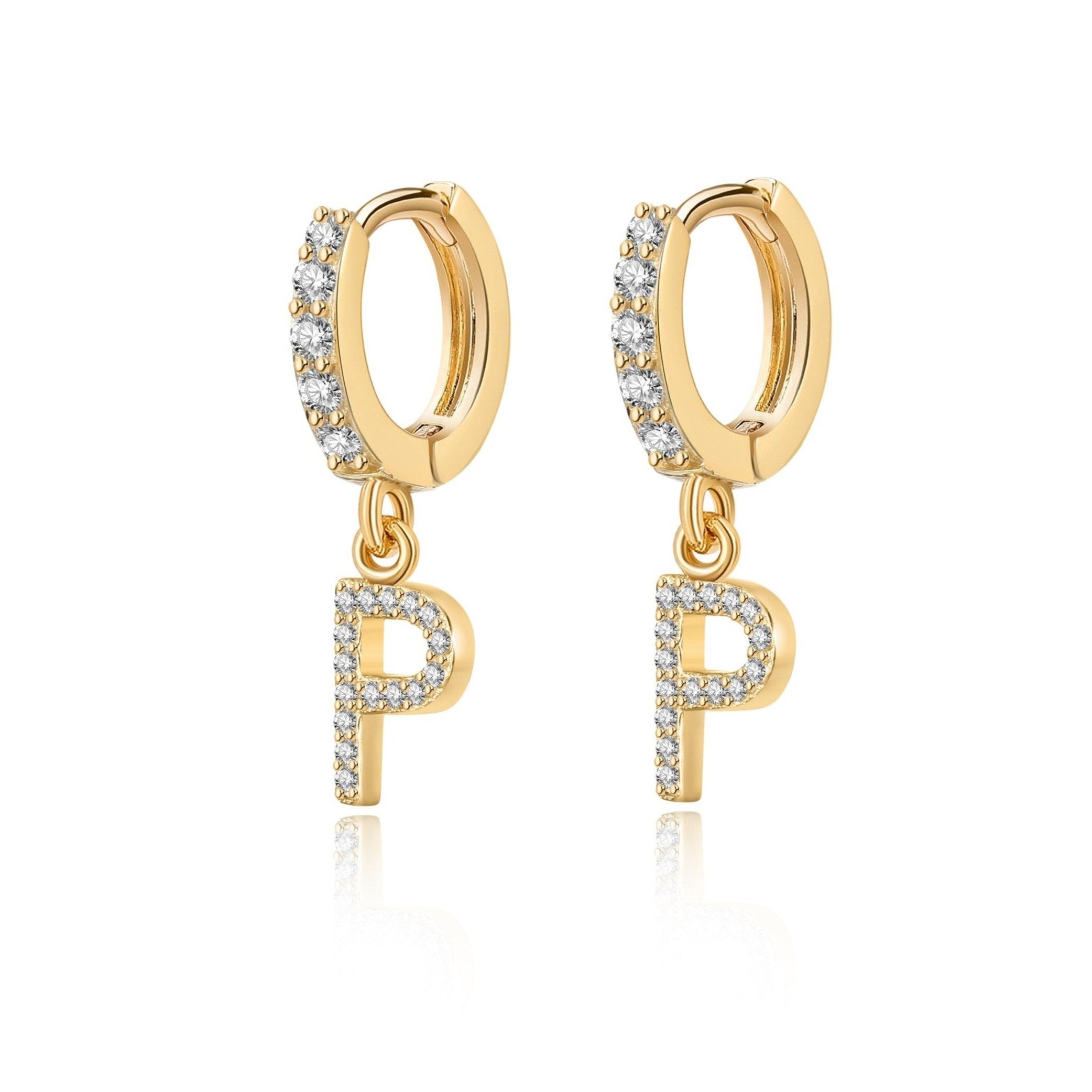 Boucles "Initiale Hoops" - LaMaisonDesBijoux