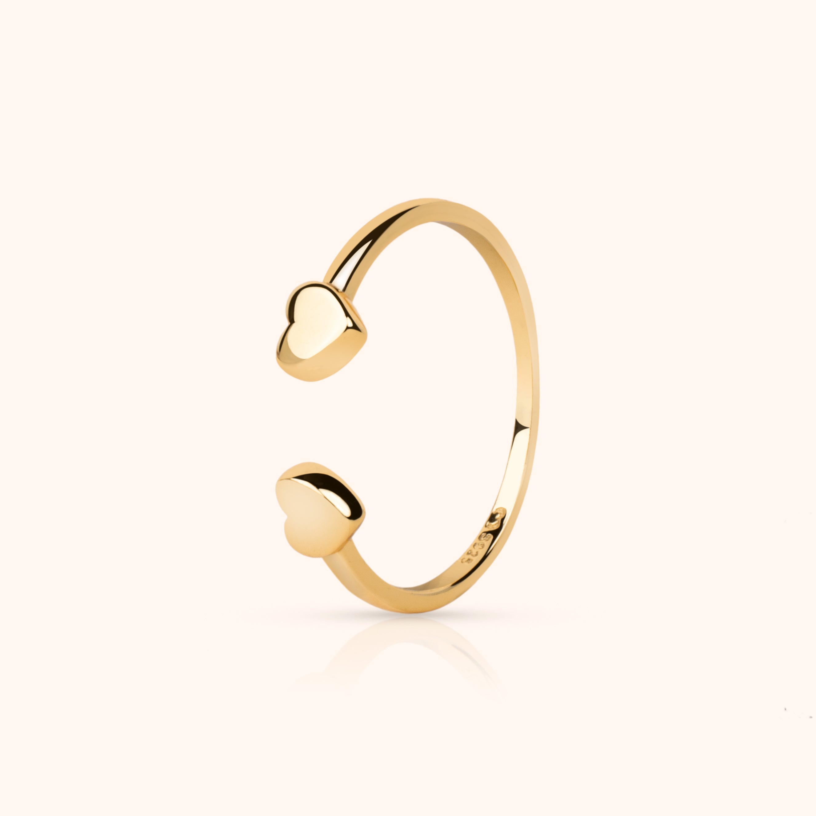 Bague "Double Cœur" - LaMaisonDesBijoux