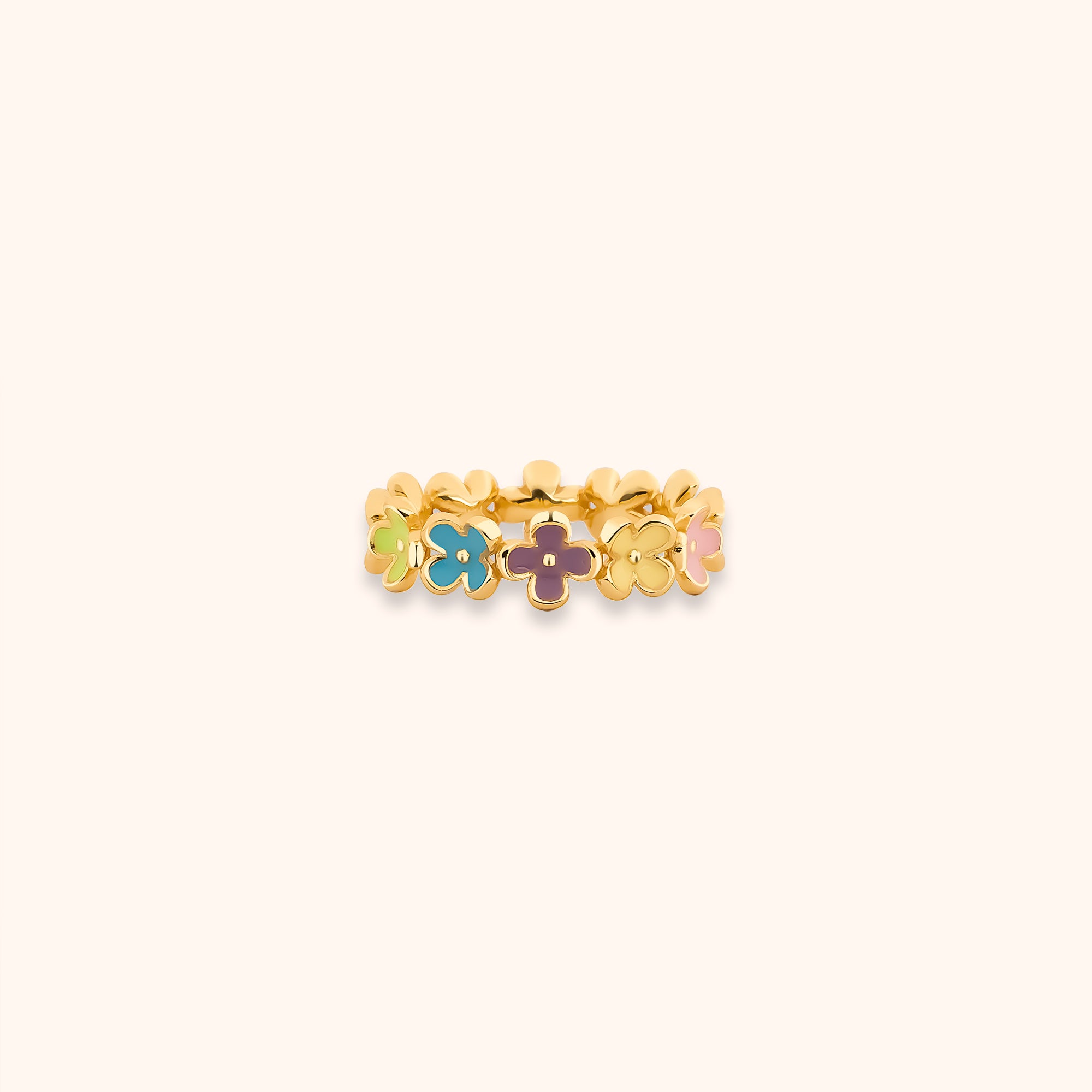 Bague "Fleurs Colorées" - LaMaisonDesBijoux
