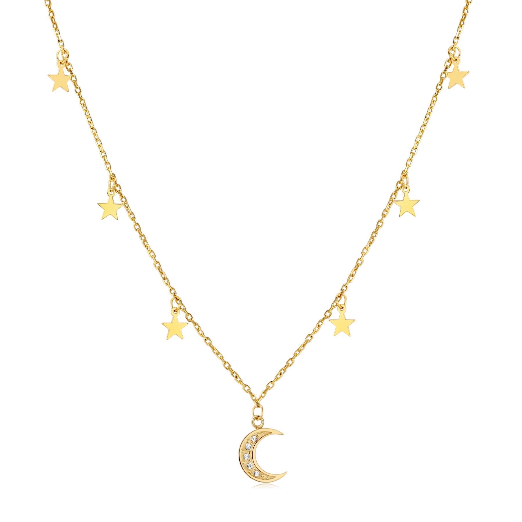 Collier "Lune Étoilée" - LaMaisonDesBijoux