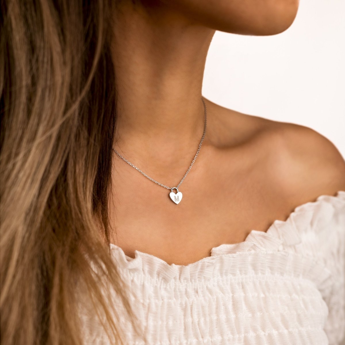Collier "Initiale Cœur" - LaMaisonDesBijoux