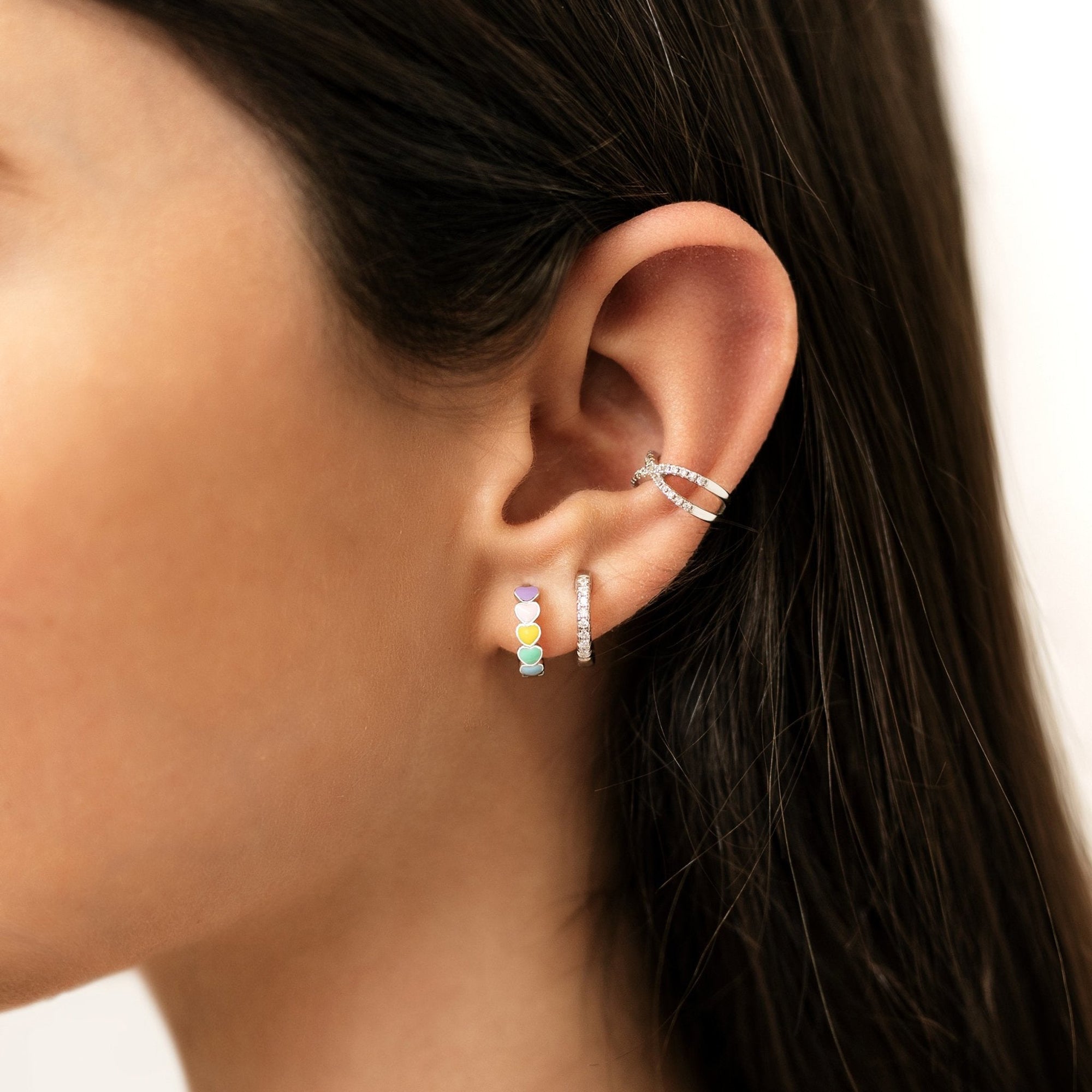 Boucles "Cœurs Colorés" - LaMaisonDesBijoux