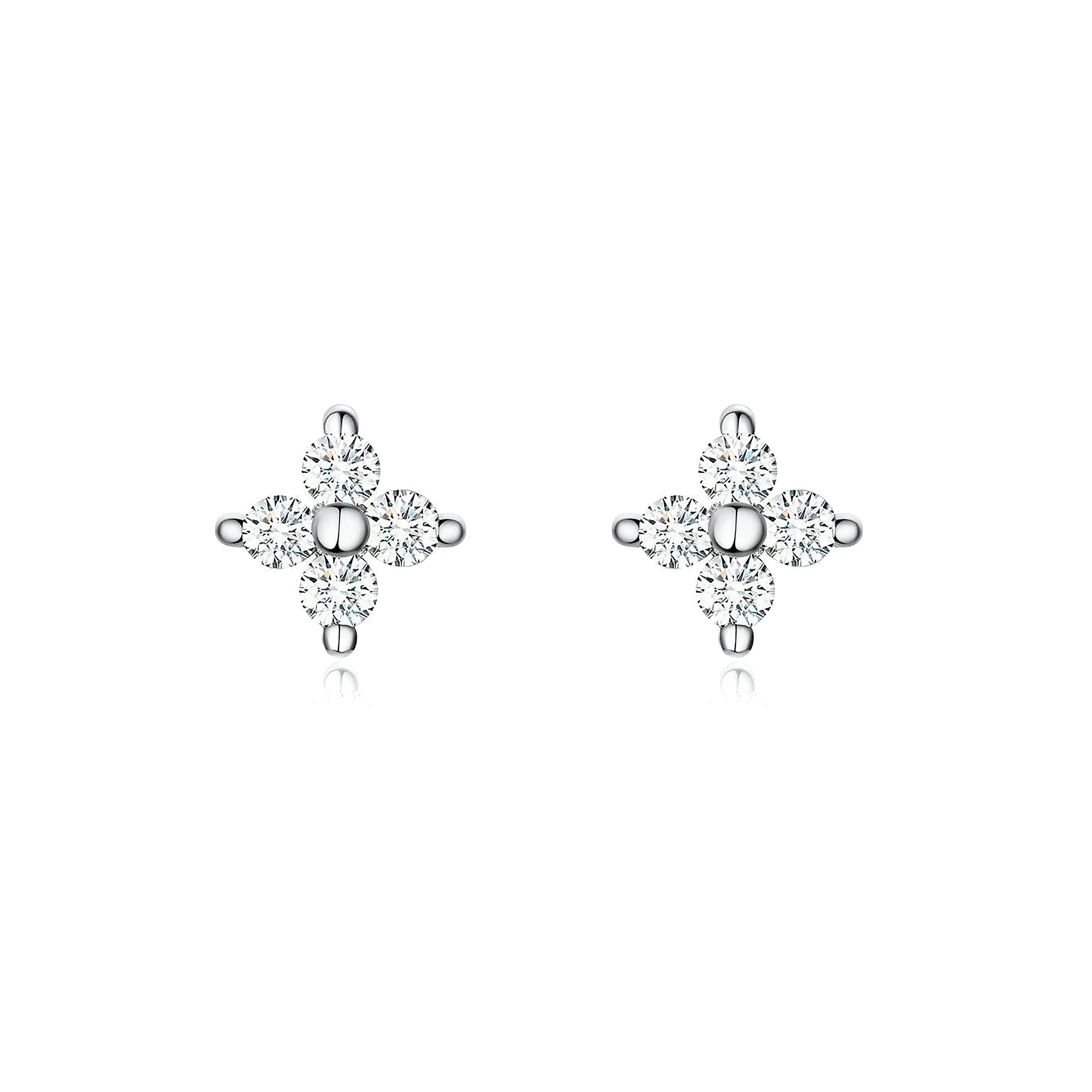 Boucles "Croix Cristal" - LaMaisonDesBijoux