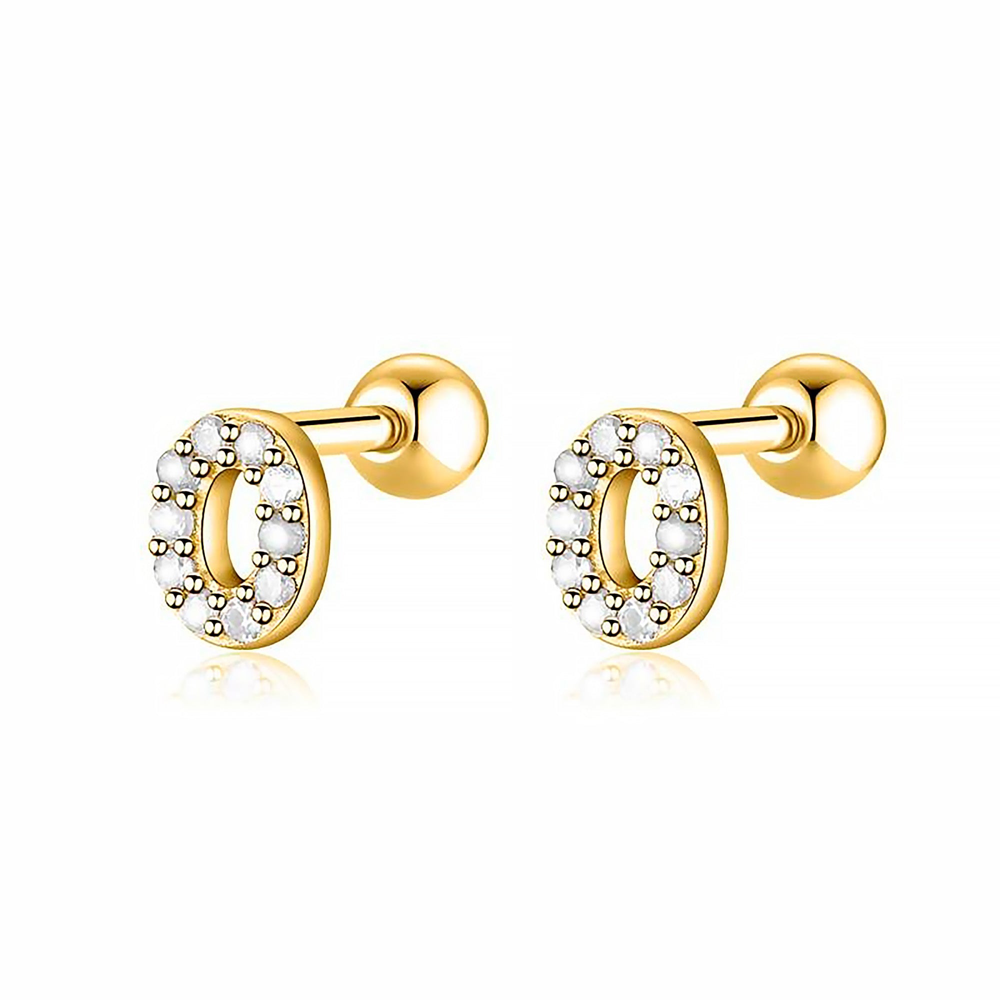 Boucle "Lettres Blanches" - LaMaisonDesBijoux