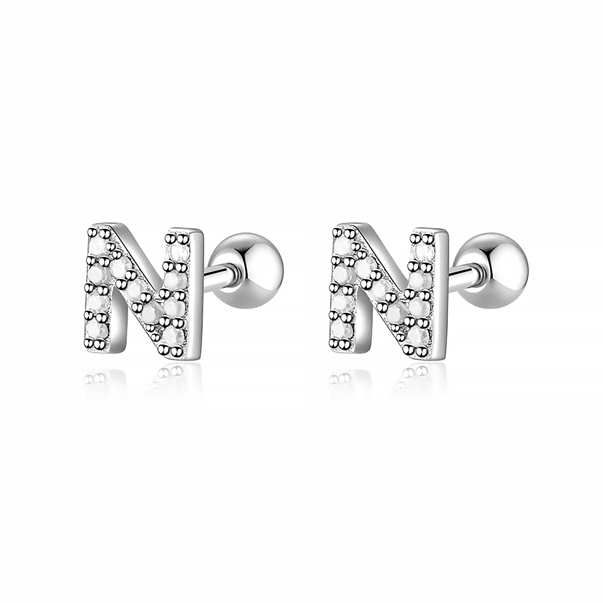 Boucle "Lettres Blanches" - LaMaisonDesBijoux