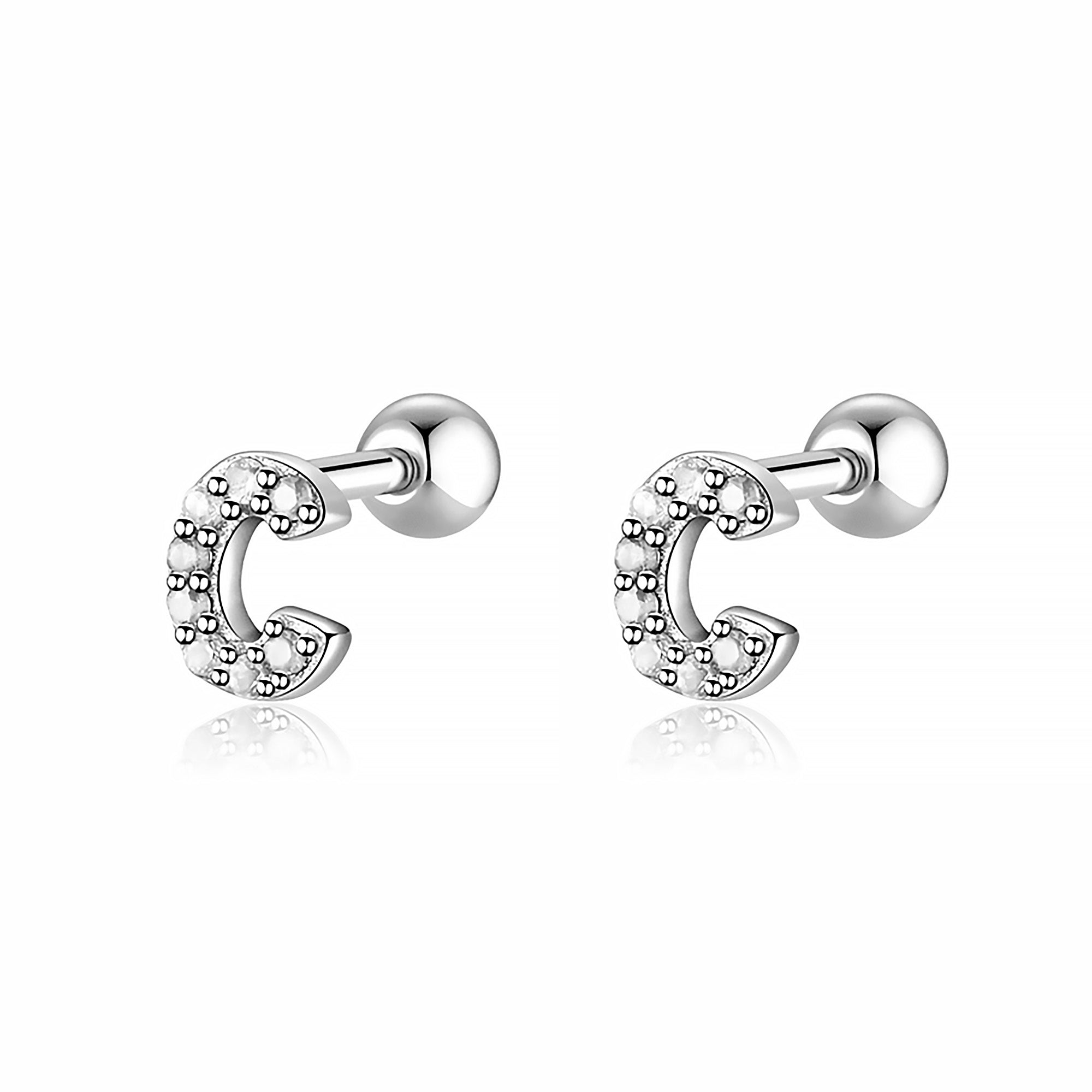 Boucle "Lettres Blanches" - LaMaisonDesBijoux