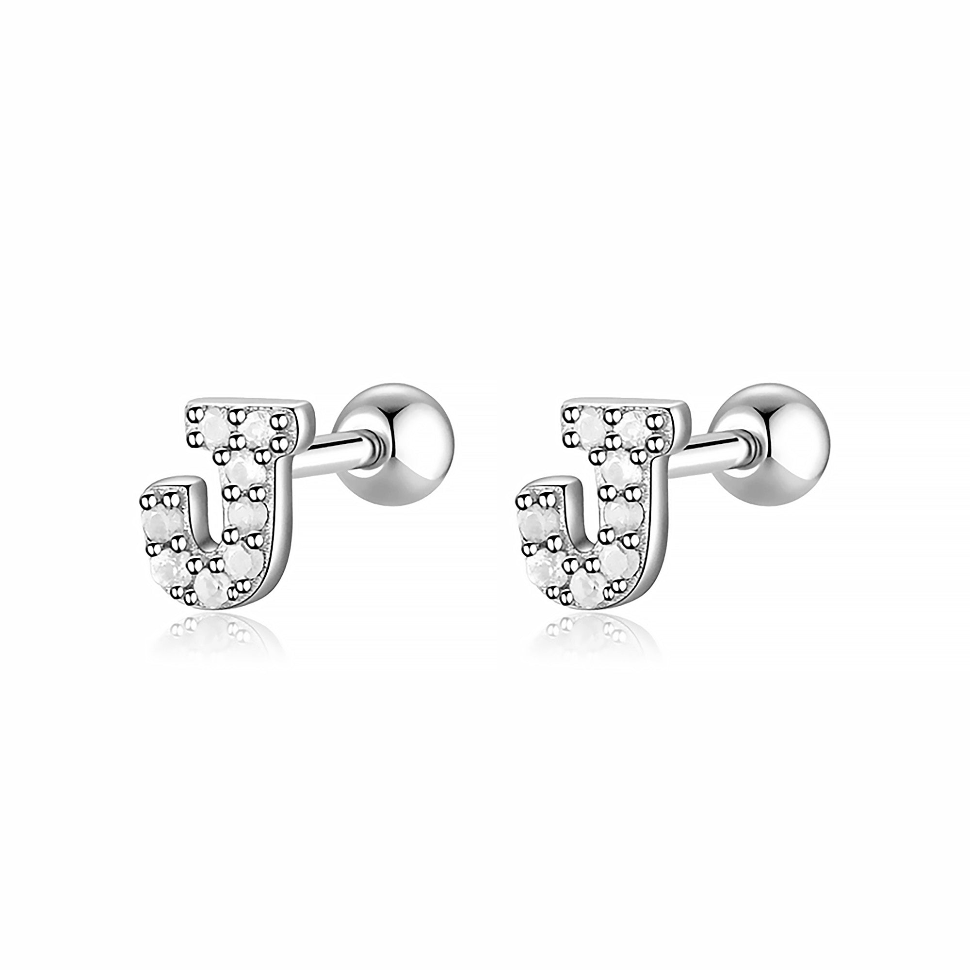Boucle "Lettres Blanches" - LaMaisonDesBijoux