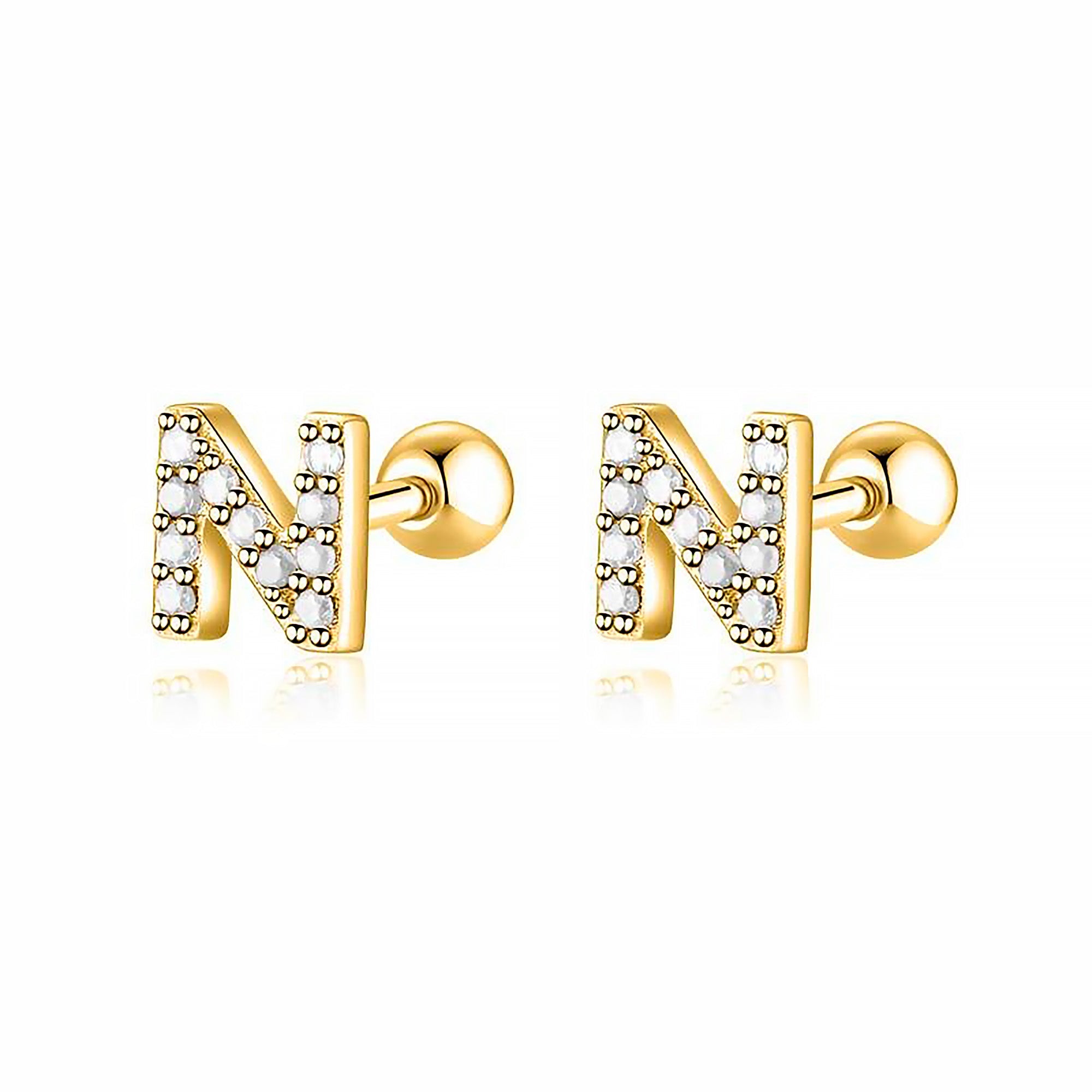 Boucle "Lettres Blanches" - LaMaisonDesBijoux
