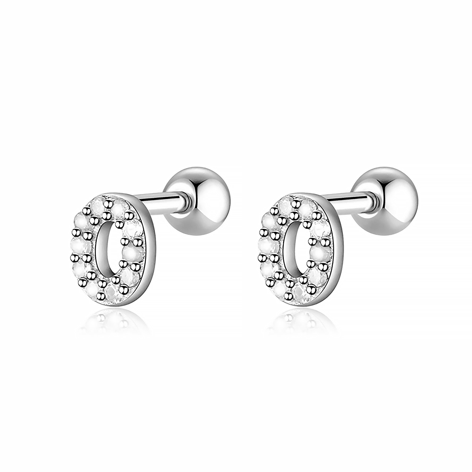 Boucle "Lettres Blanches" - LaMaisonDesBijoux