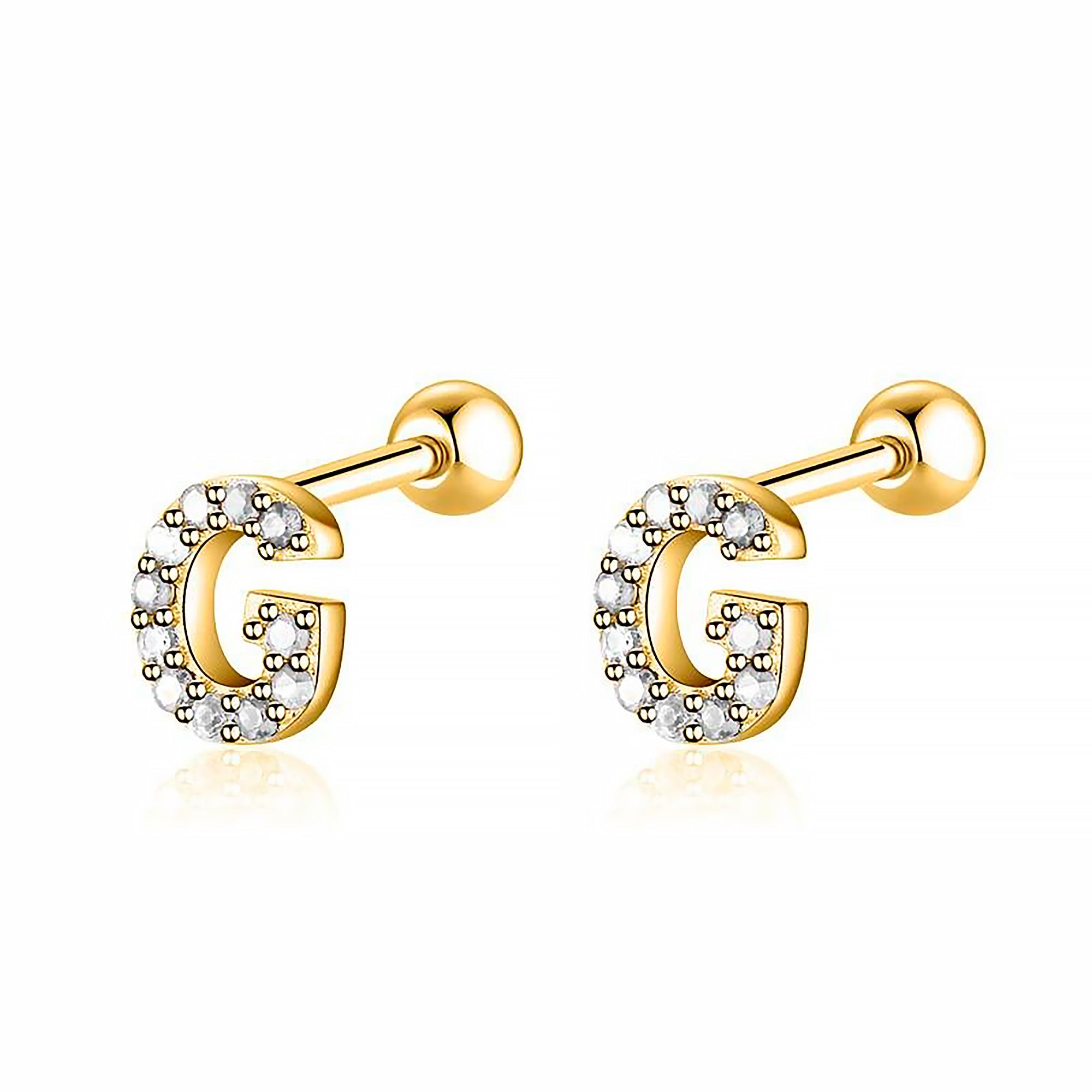 Boucle "Lettres Blanches" - LaMaisonDesBijoux