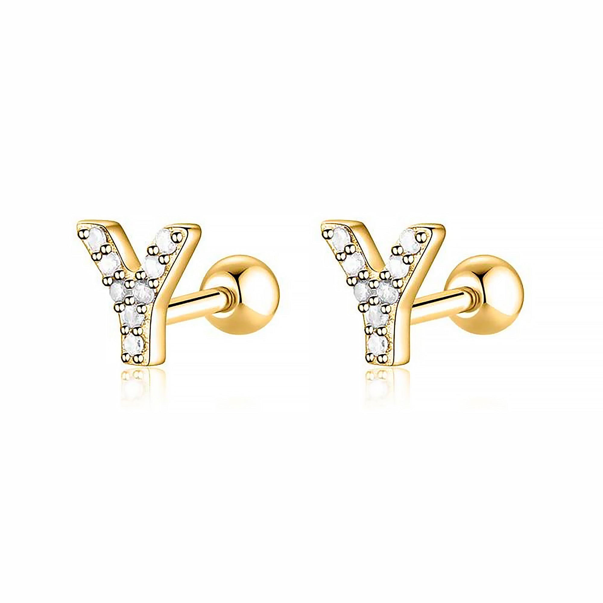 Boucle "Lettres Blanches" - LaMaisonDesBijoux