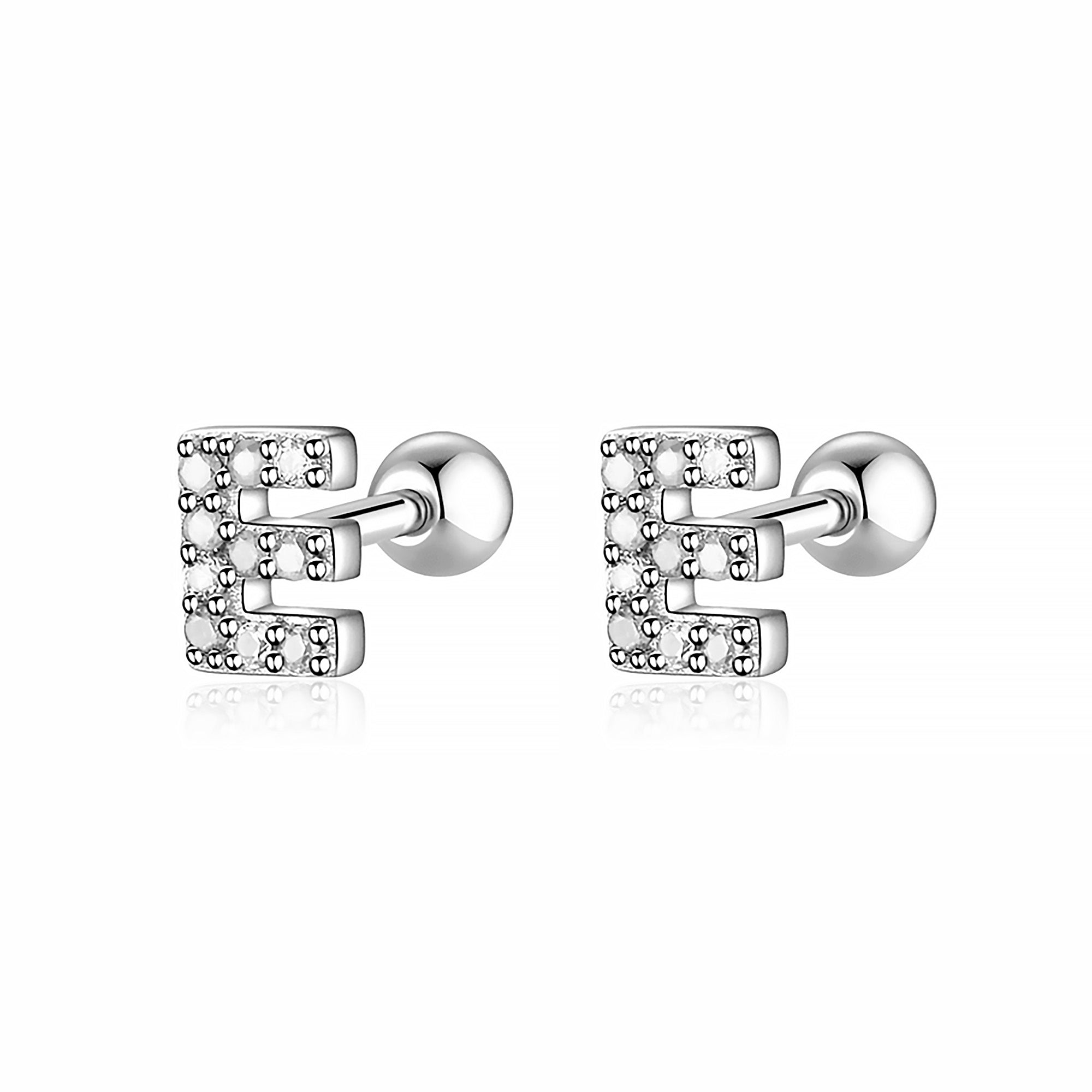 Boucle "Lettres Blanches" - LaMaisonDesBijoux