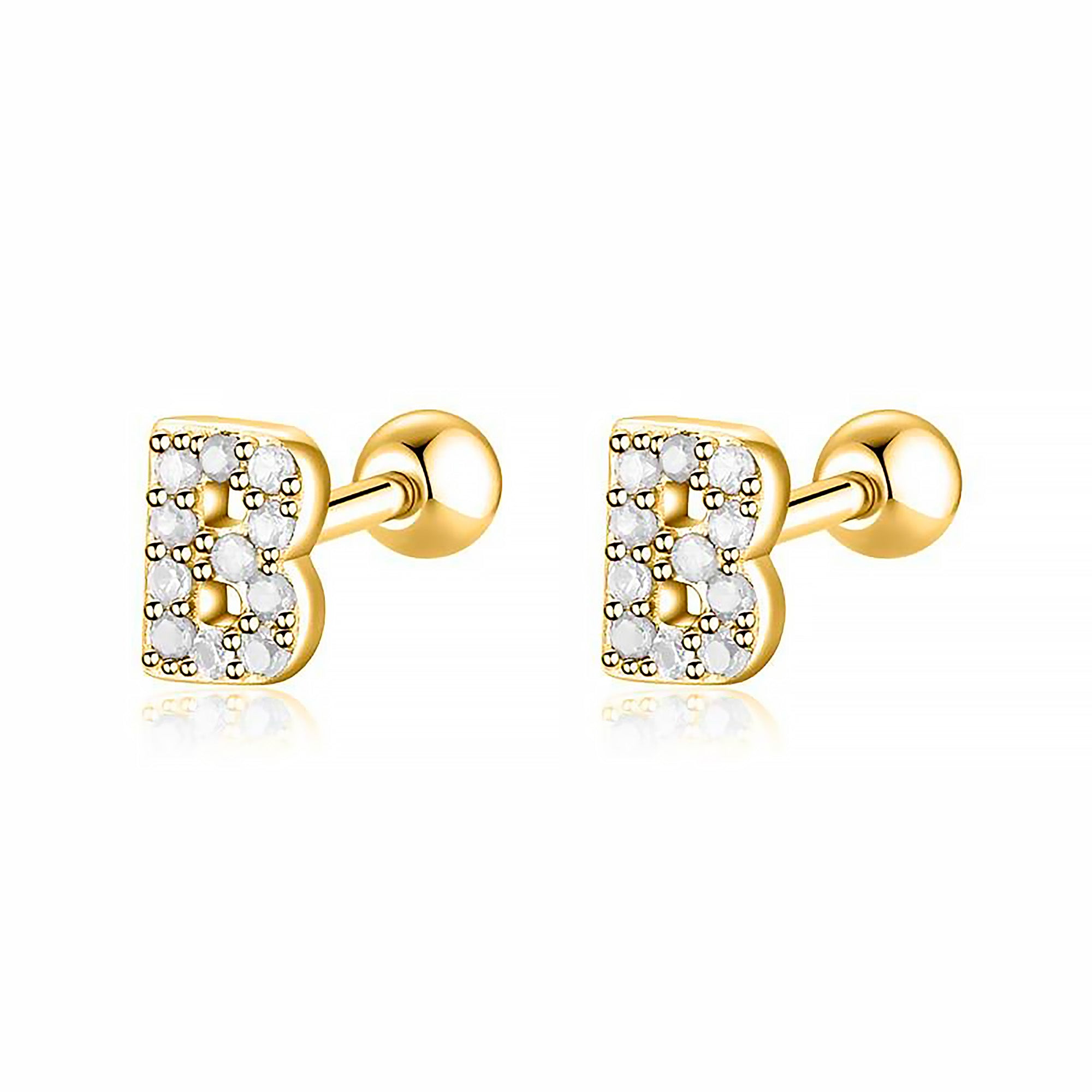 Boucle "Lettres Blanches" - LaMaisonDesBijoux