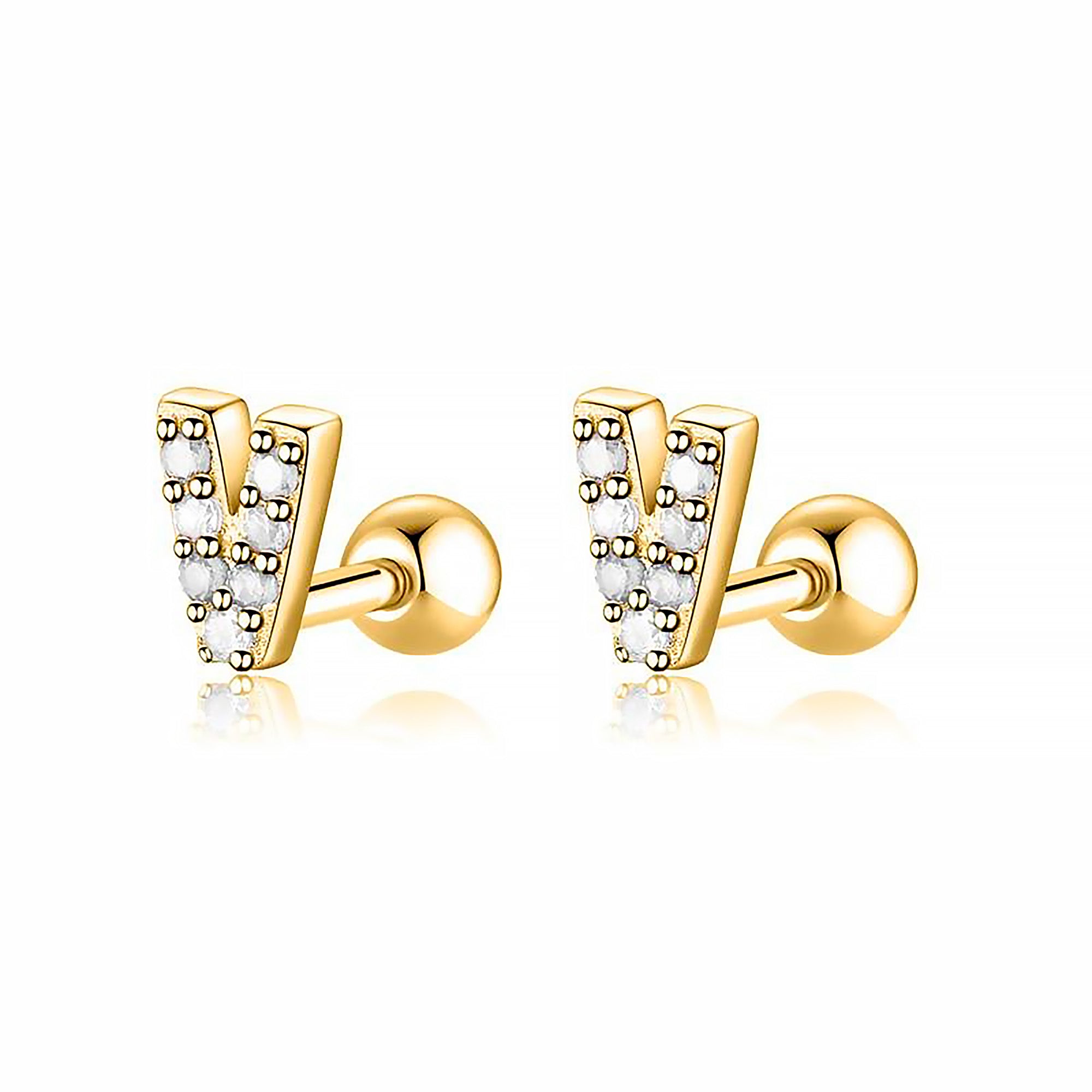 Boucle "Lettres Blanches" - LaMaisonDesBijoux