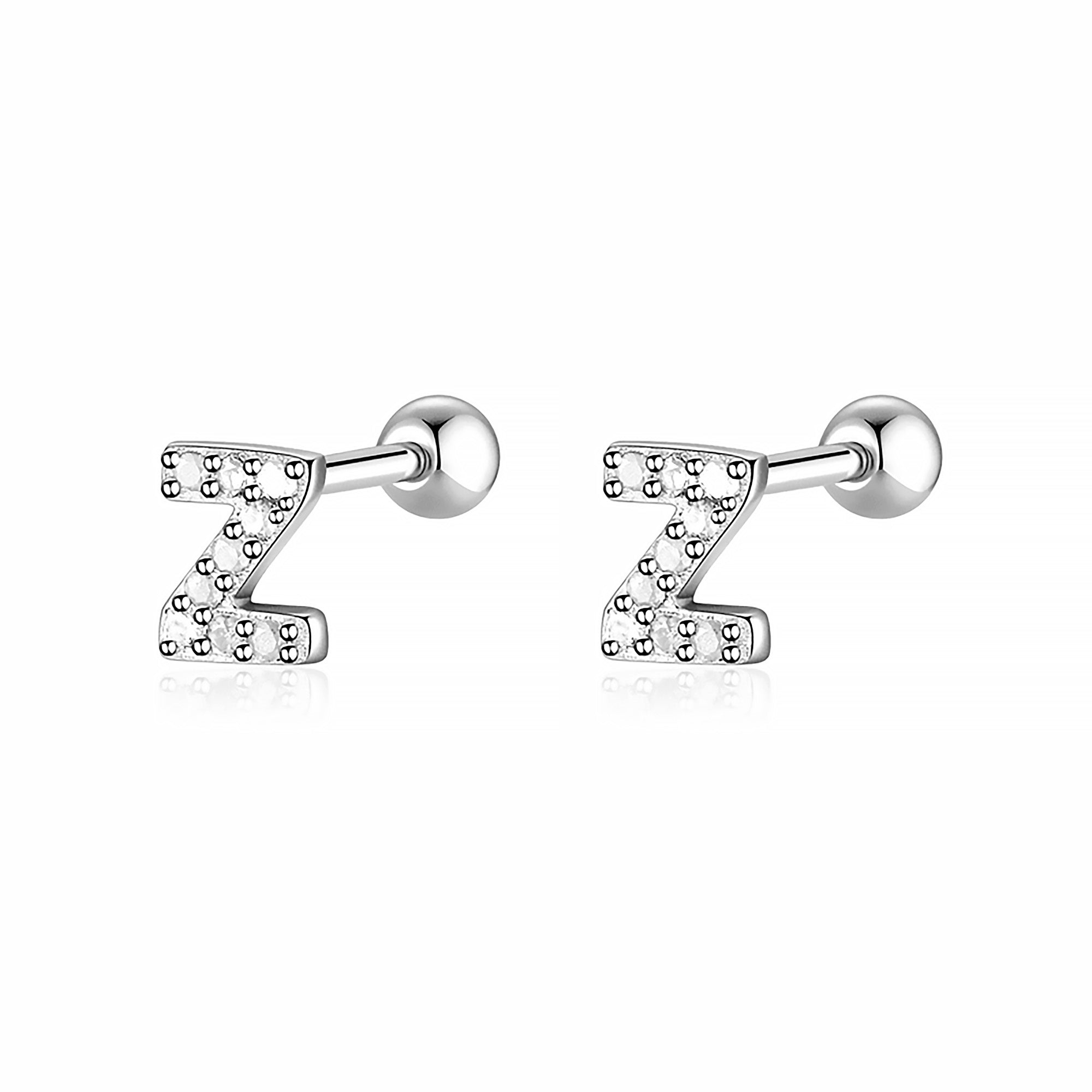 Boucle "Lettres Blanches" - LaMaisonDesBijoux