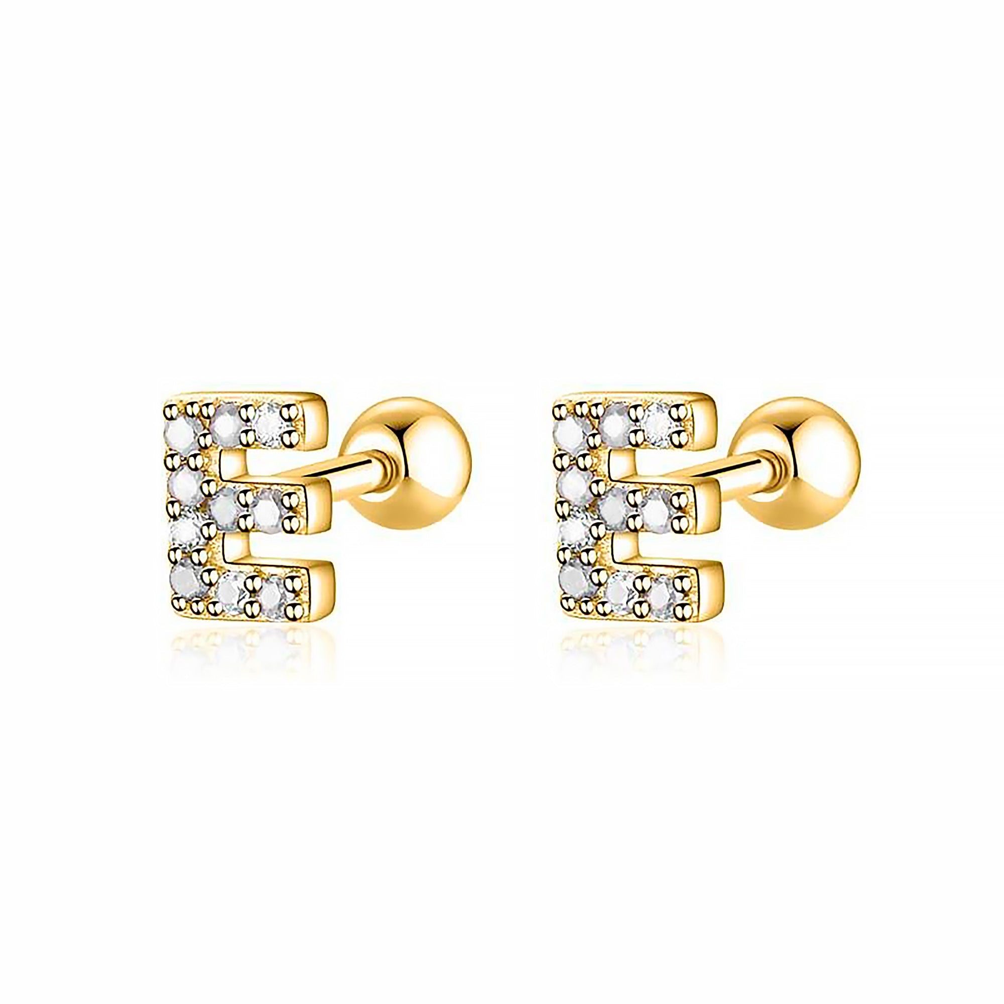 Boucle "Lettres Blanches" - LaMaisonDesBijoux