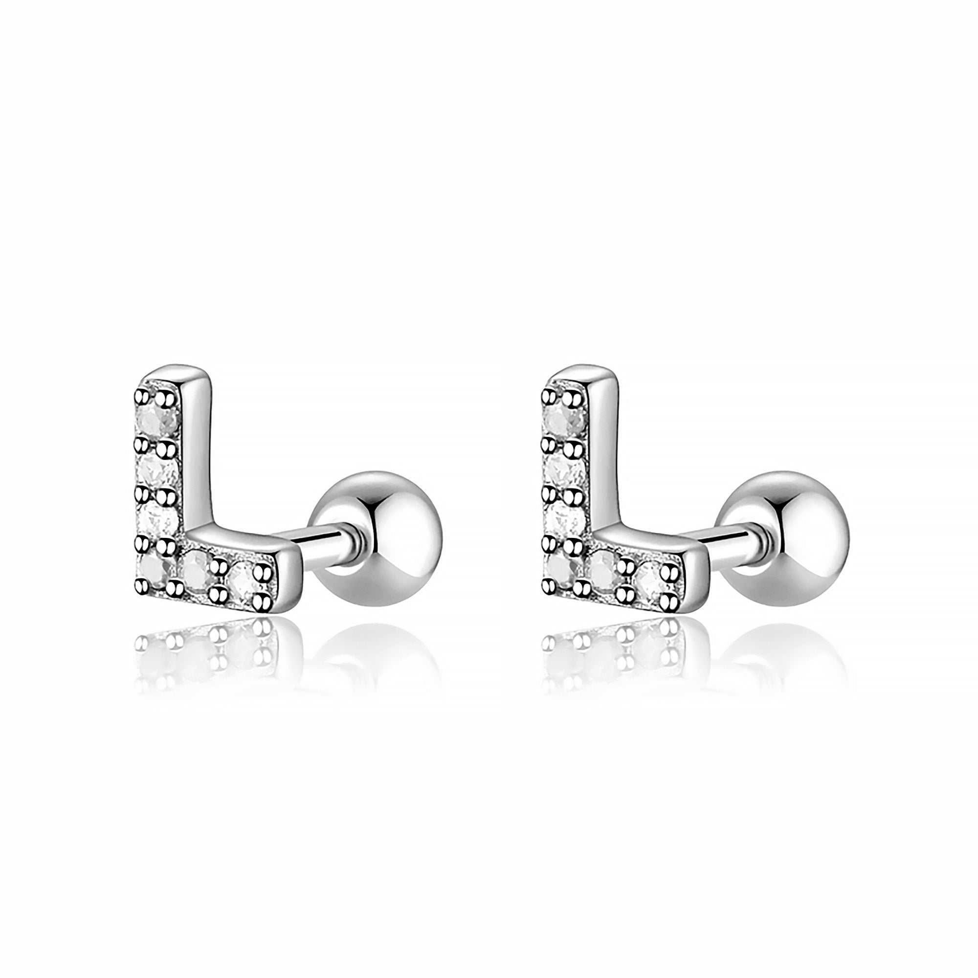 Boucle "Lettres Blanches" - LaMaisonDesBijoux