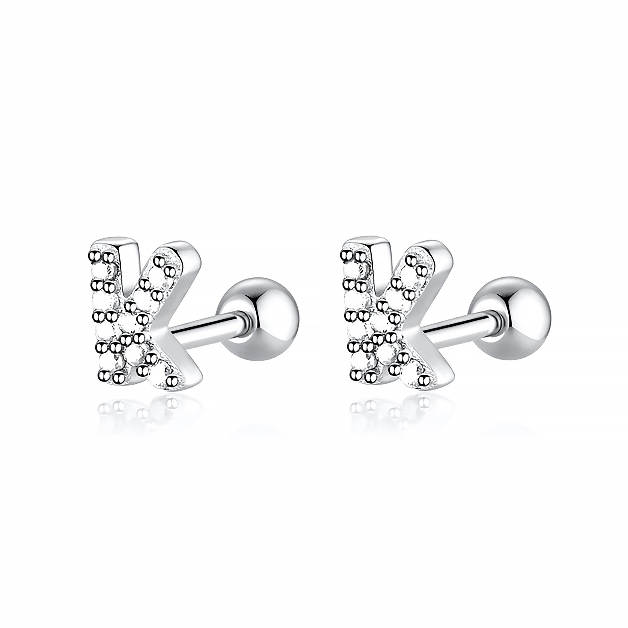 Boucle "Lettres Blanches" - LaMaisonDesBijoux