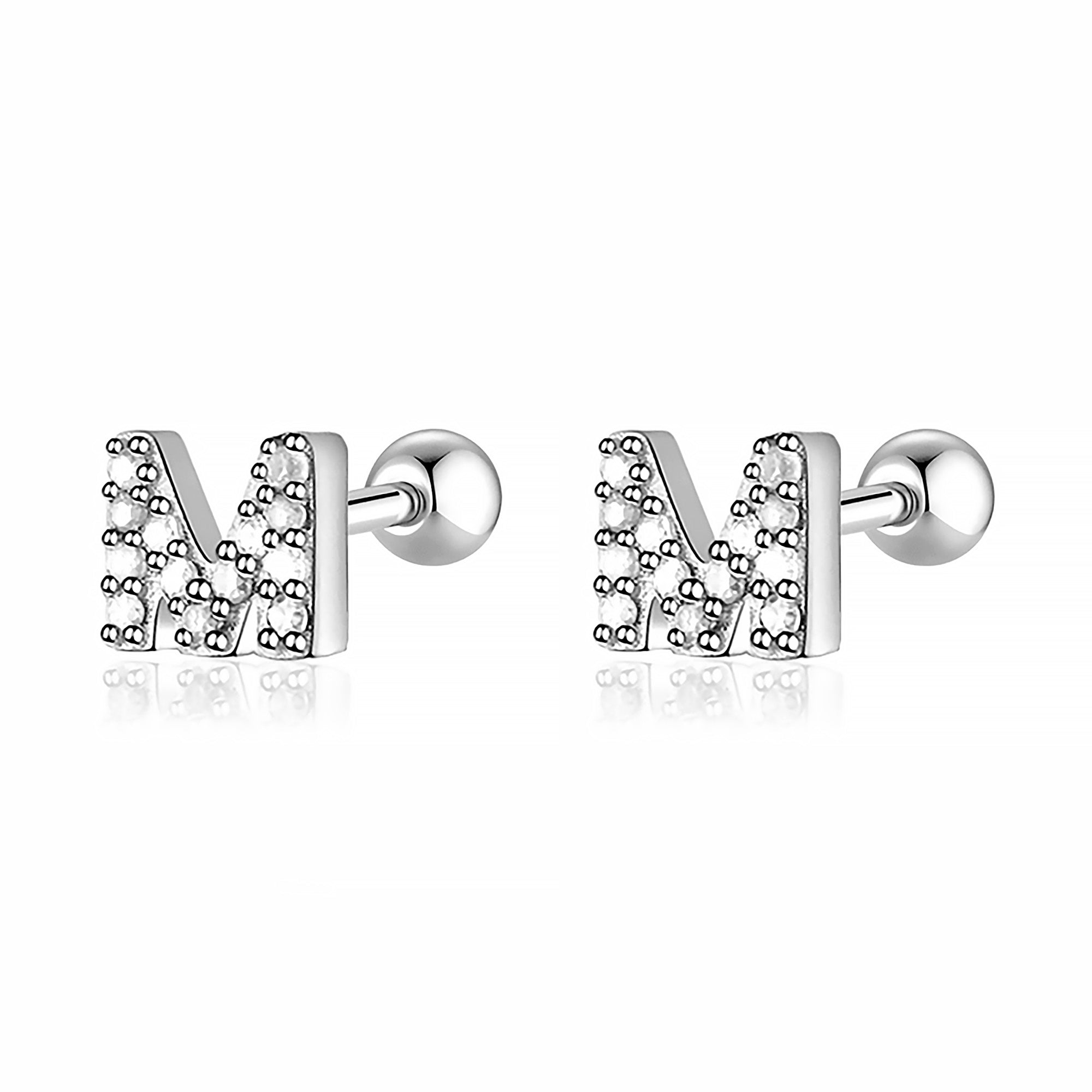Boucle "Lettres Blanches" - LaMaisonDesBijoux