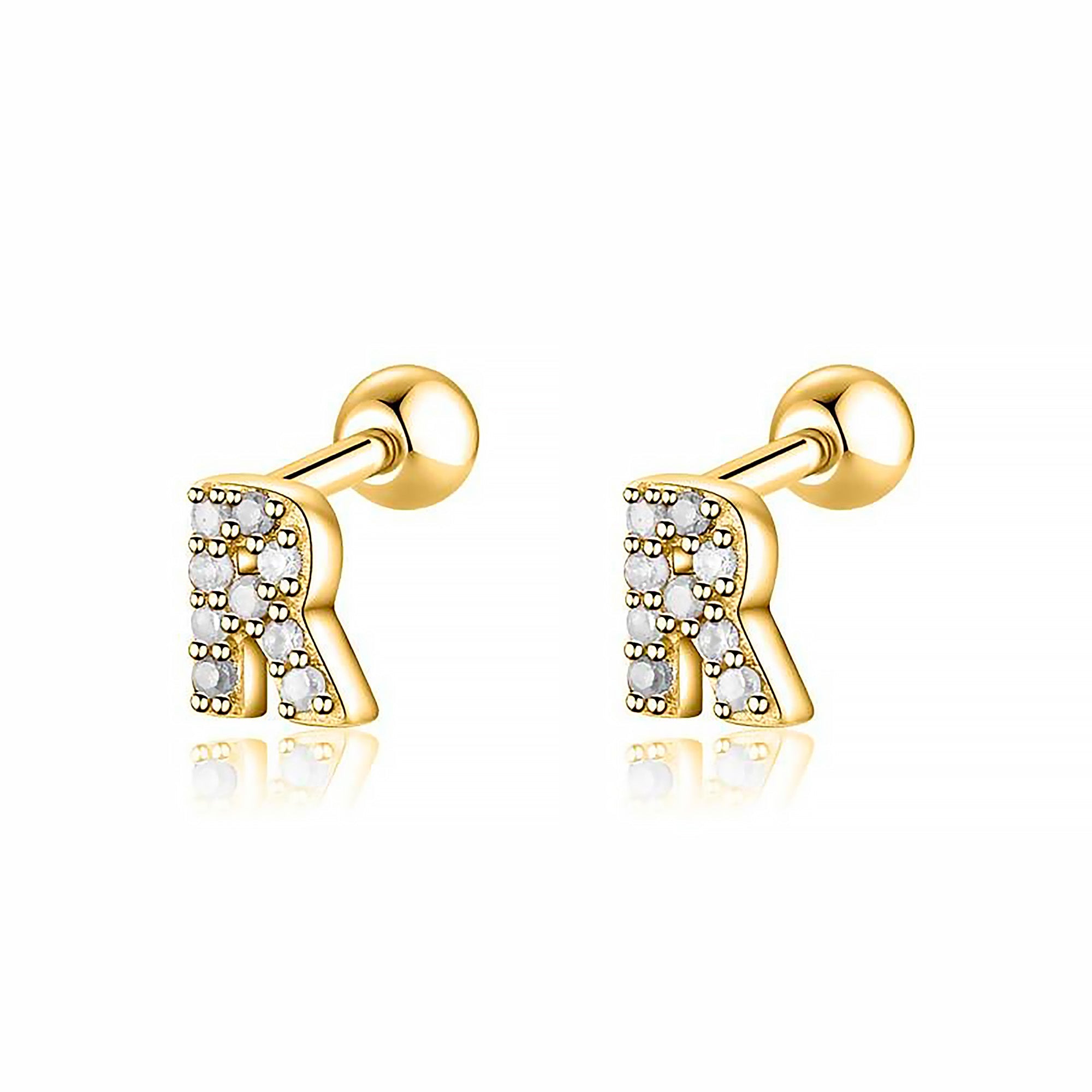 Boucle "Lettres Blanches" - LaMaisonDesBijoux