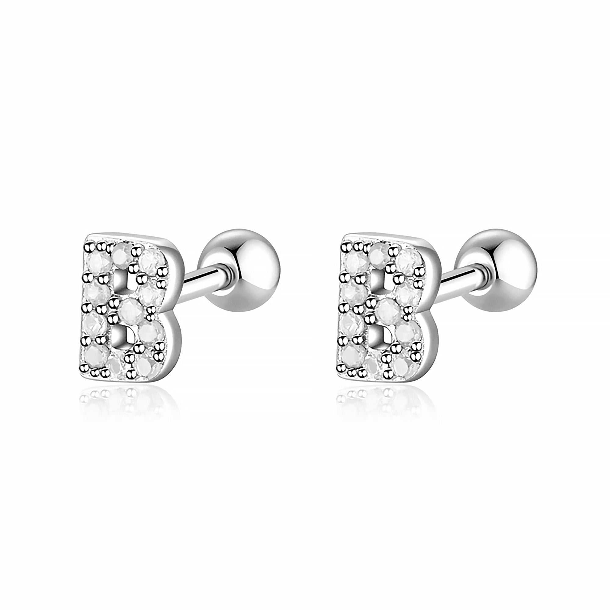 Boucle "Lettres Blanches" - LaMaisonDesBijoux