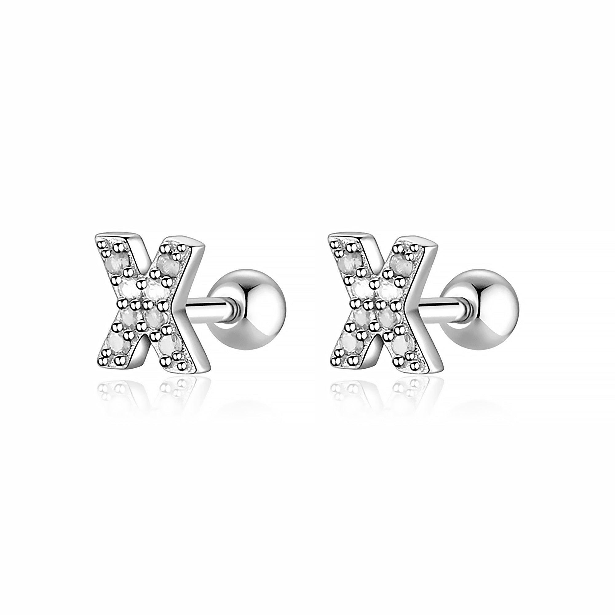 Boucle "Lettres Blanches" - LaMaisonDesBijoux