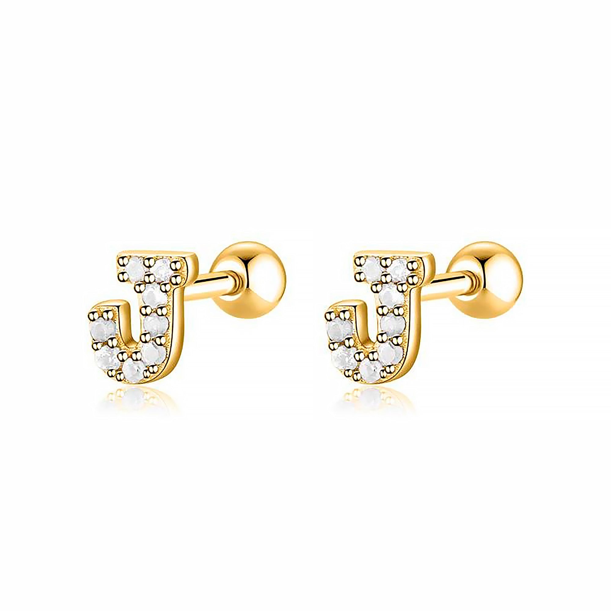 Boucle "Lettres Blanches" - LaMaisonDesBijoux