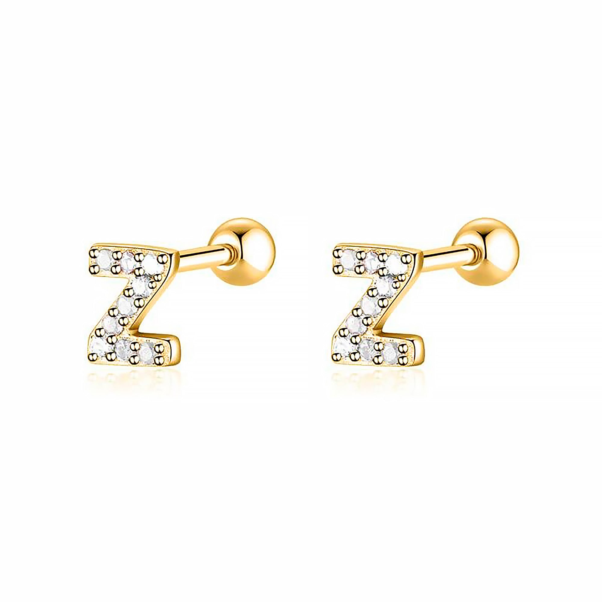Boucle "Lettres Blanches" - LaMaisonDesBijoux
