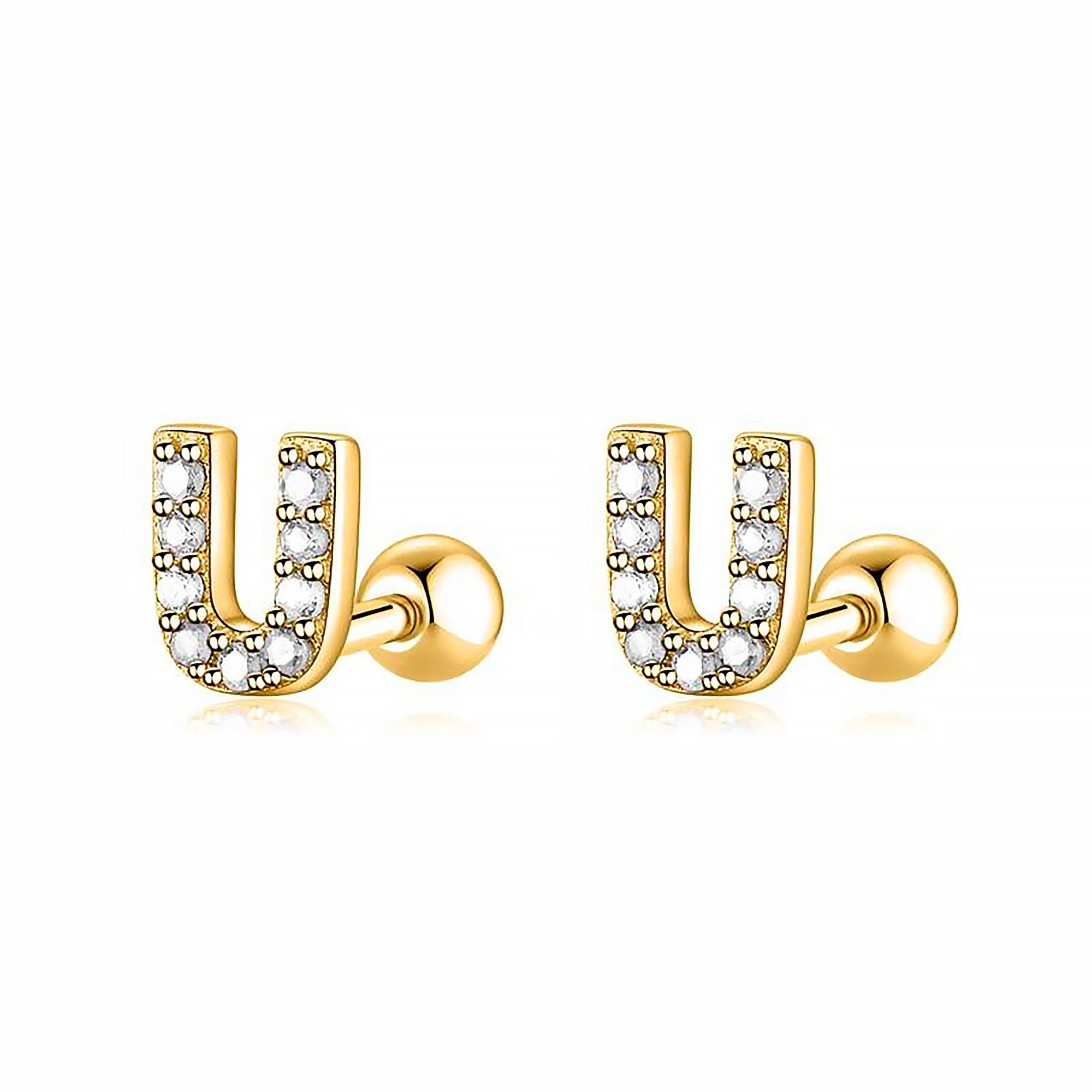 Boucle "Lettres Blanches" - LaMaisonDesBijoux