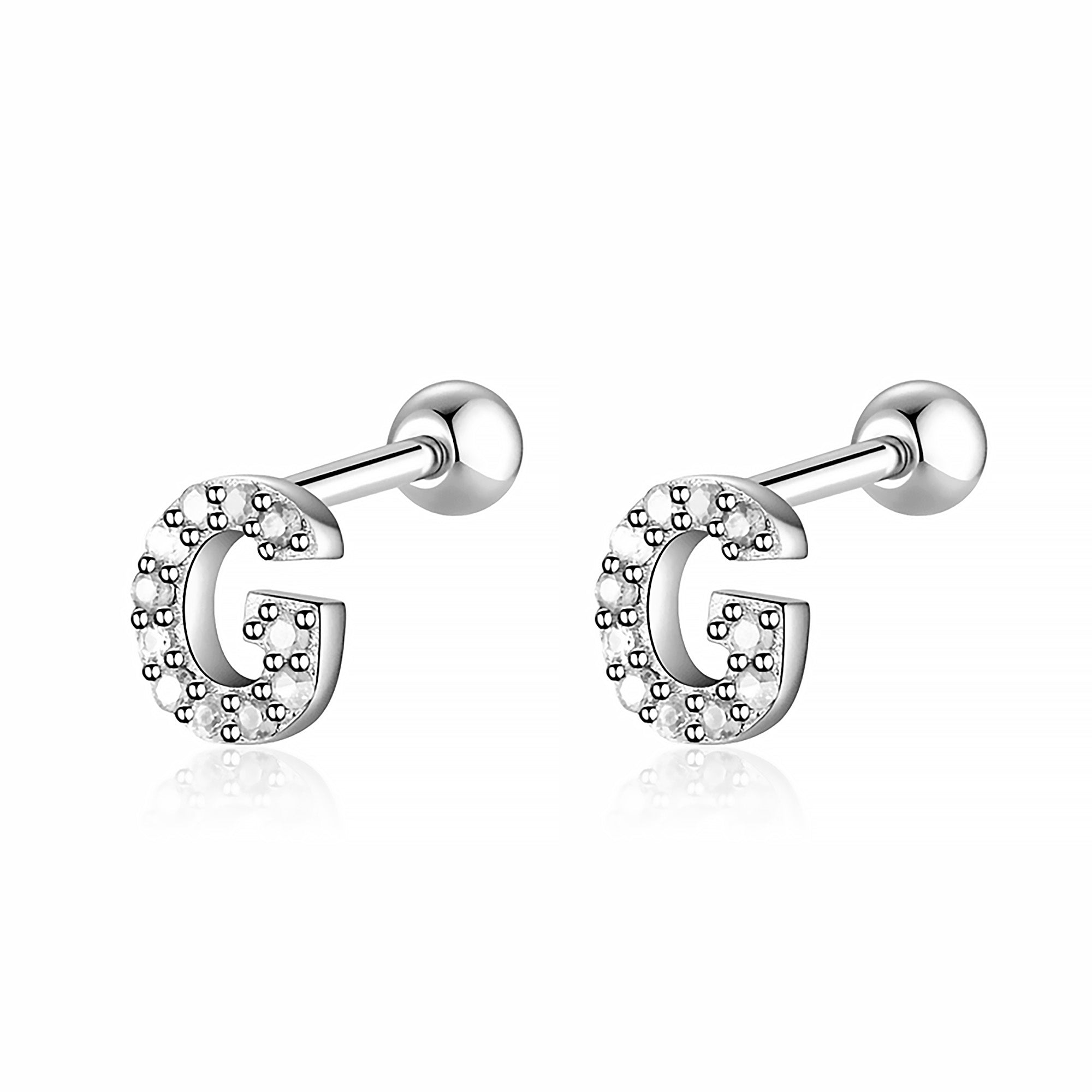 Boucle "Lettres Blanches" - LaMaisonDesBijoux