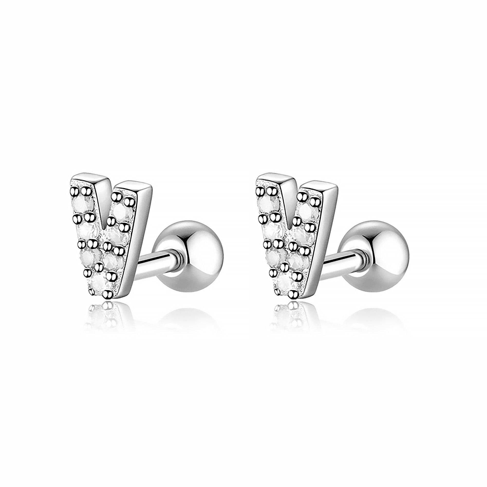 Boucle "Lettres Blanches" - LaMaisonDesBijoux