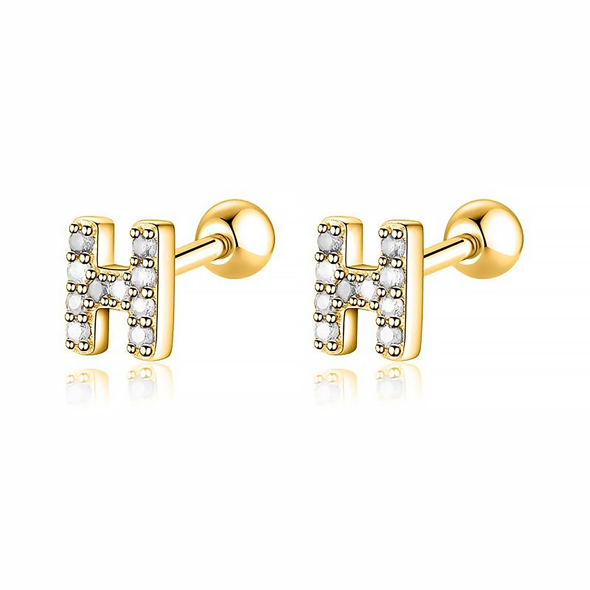 Boucle "Lettres Blanches" - LaMaisonDesBijoux