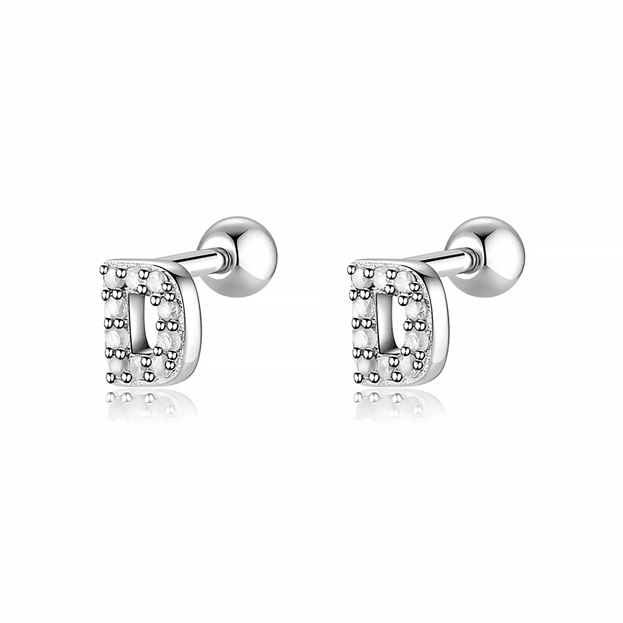 Boucle "Lettres Blanches" - LaMaisonDesBijoux