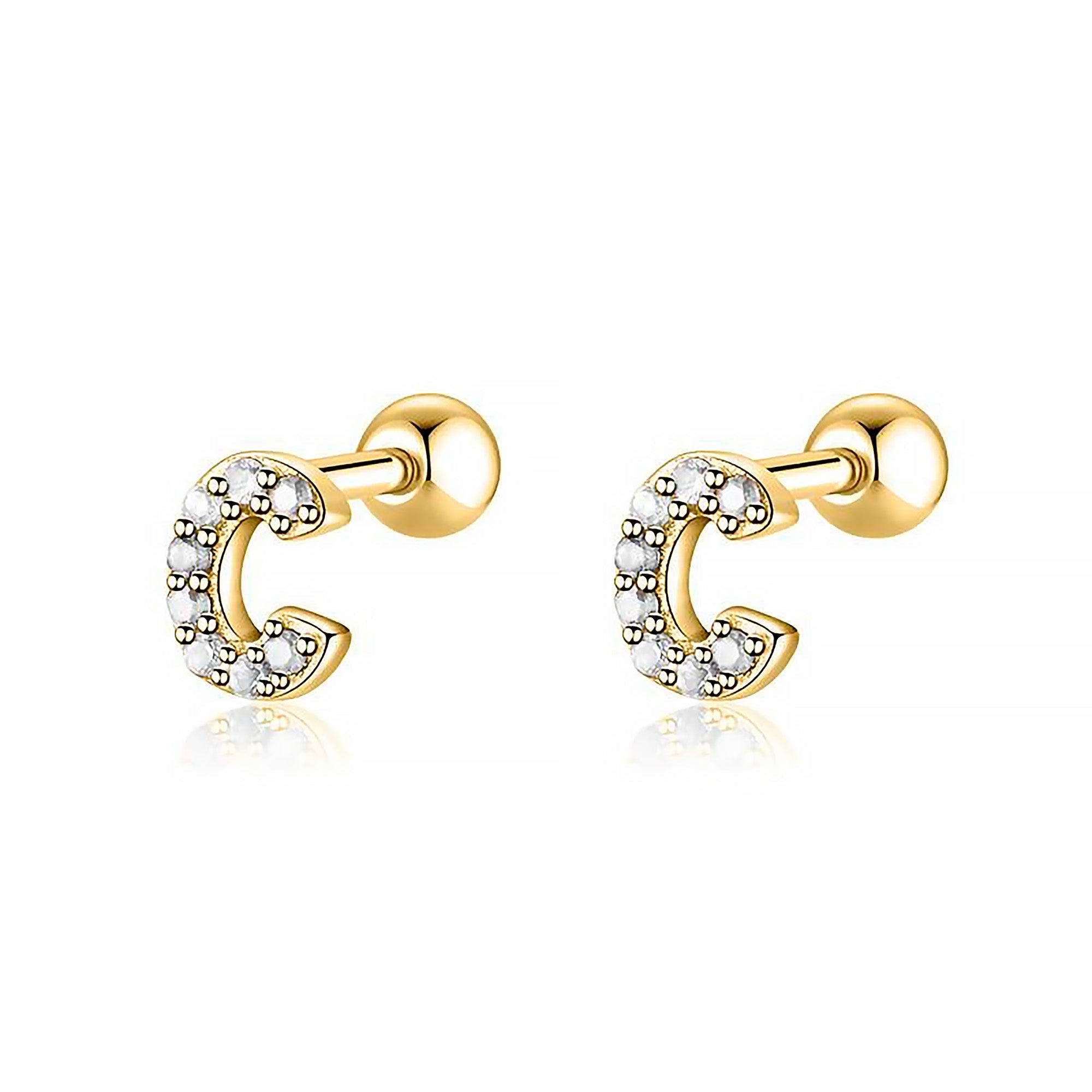 Boucle "Lettres Blanches" - LaMaisonDesBijoux